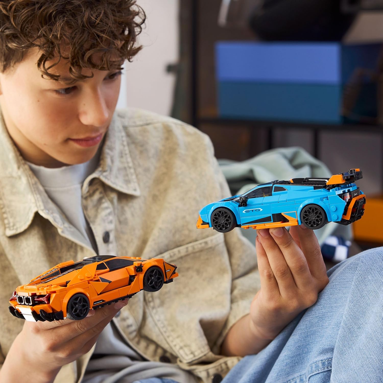 LEGO Speed Champions Lamborghini Revuelto & Huracan STO, 607 Pieces - Age 10+ - 77238