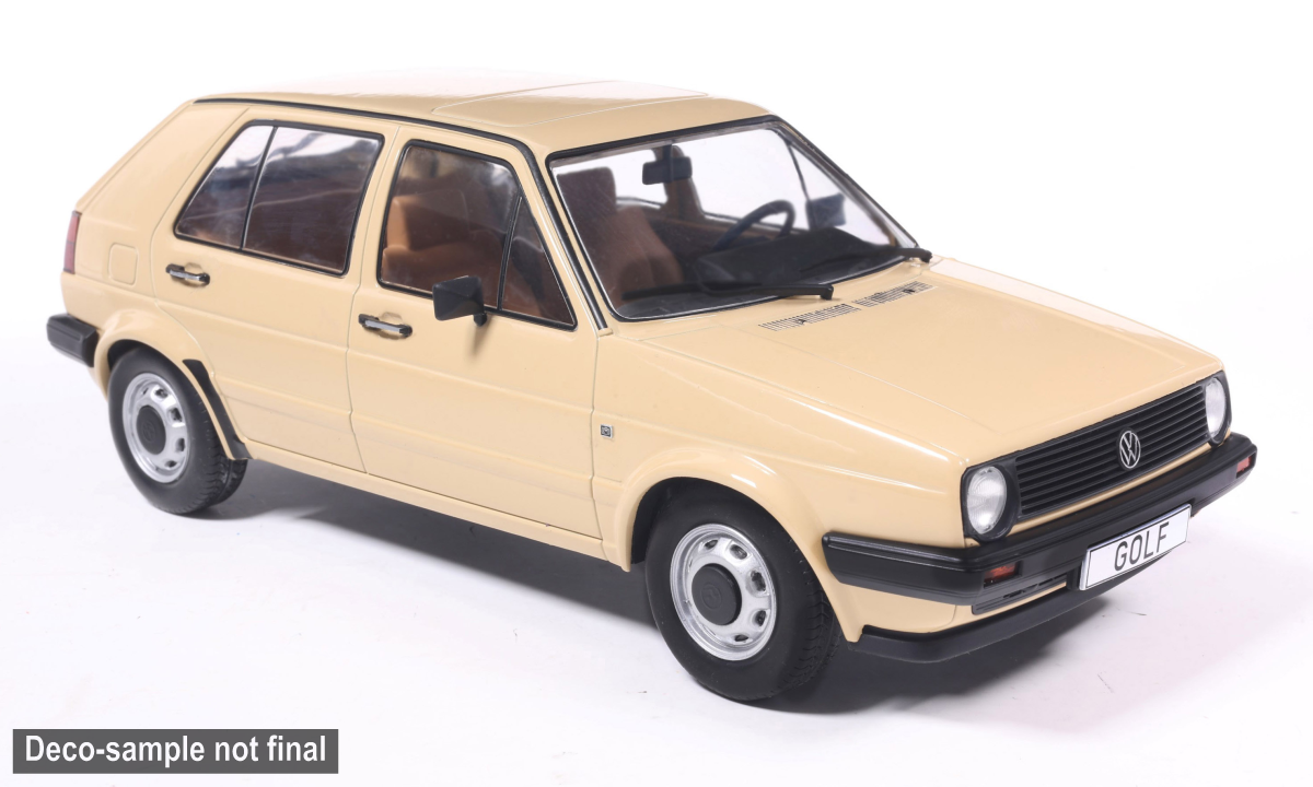 MCG 1:18 Scale Diecast - 1983 VW Golf II, Beige - MCG18836