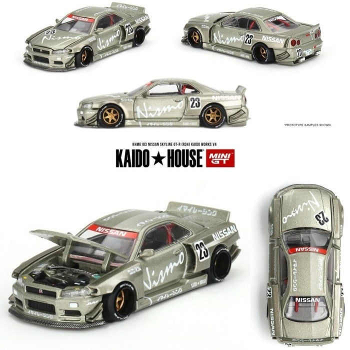 MiniGT 1:64 NISSAN SKYLINE GT-R (R34) Nismo Kaido Works V4 - KHMG103