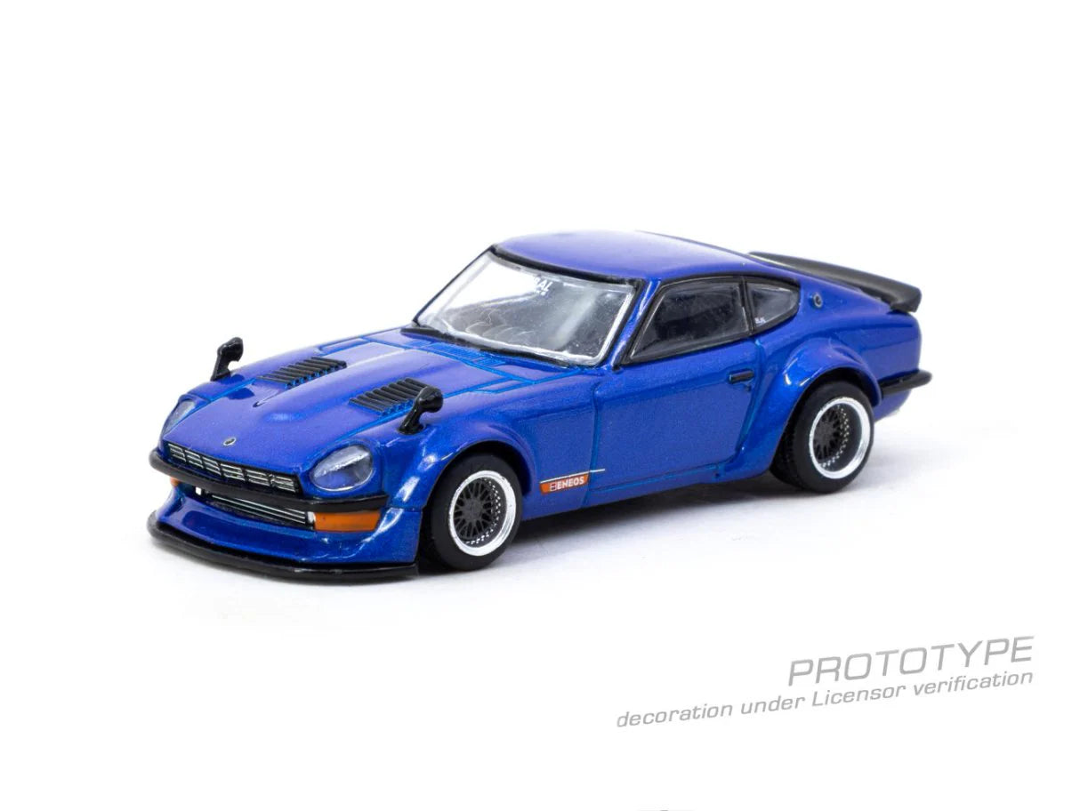 TARMAC WORKS 1:64 - Nissan Fairlady Z S30 Widebody, Jonsibal Designworks, Blue - T64G-062-BL