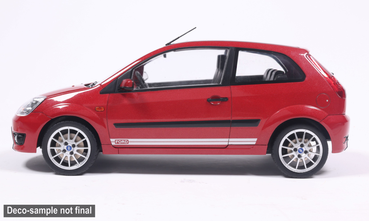 MCG 1:18 Scale Diecast - 2007 Ford Fiesta Mk6, Dark Red - MCG18517