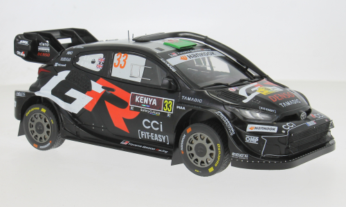 IXO 1:18 Scale Diecast - Toyota GR Yaris Rally1, Safari Rallye Kenia, 2025, #33, E.Evans/S.Martin - IXO18RMC245.22