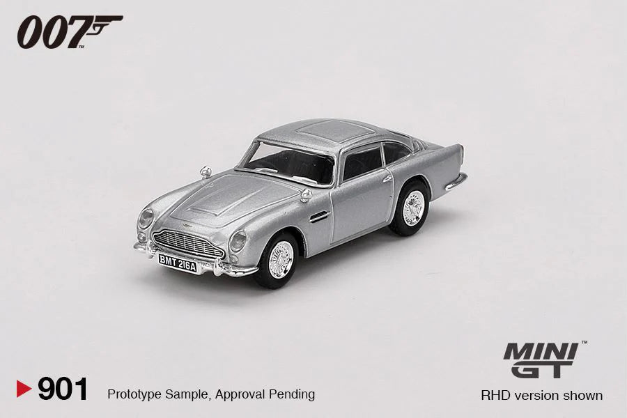 Mini GT 1:64 Aston Martin DB5 James Bond 007 THUNDERBALL English RHD - BLISTER PACKAGING - MGT00901-007E