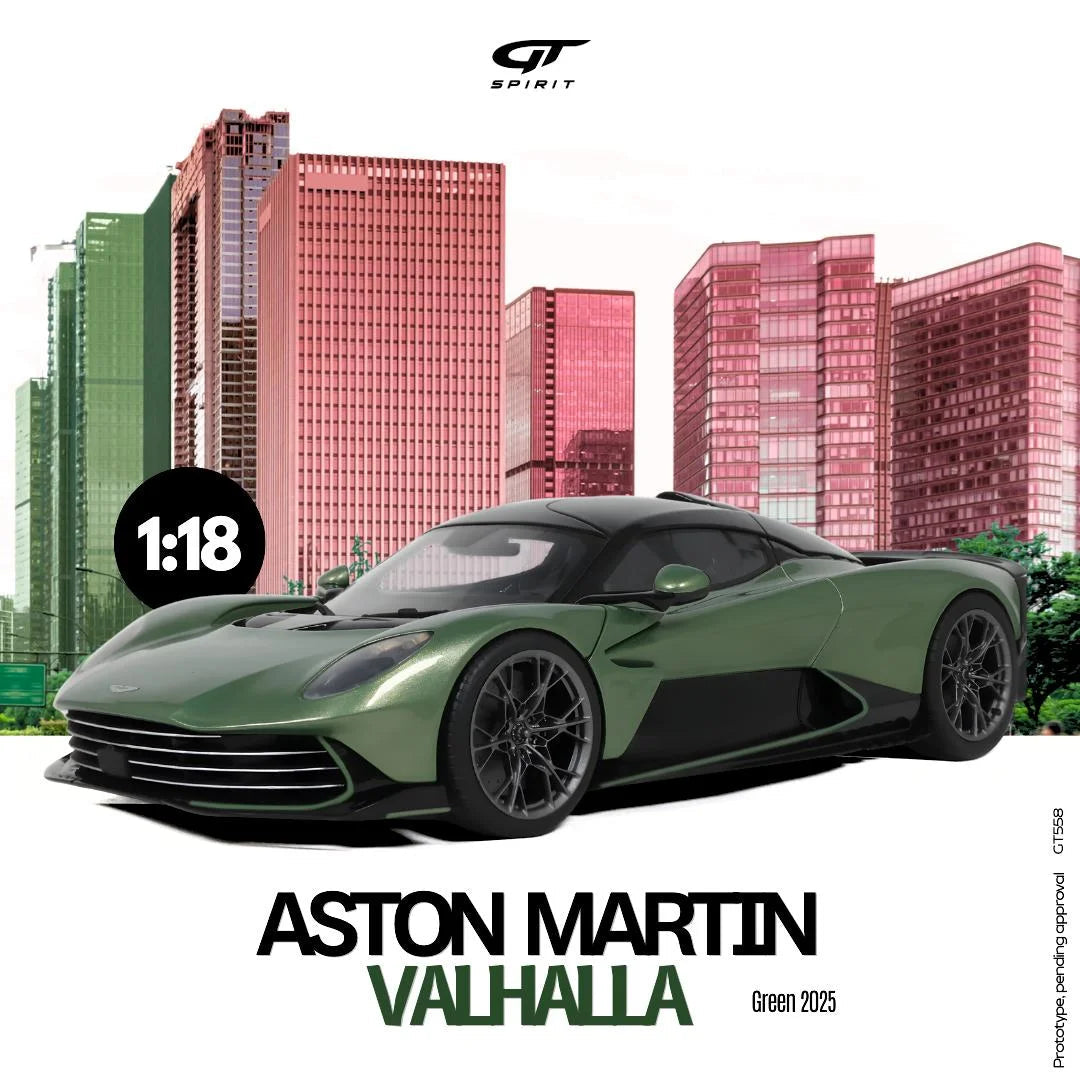 GT Spirit 1:18 Scale Resin, 2025 ASTON MARTIN VALHALLA - GREEN - GT558