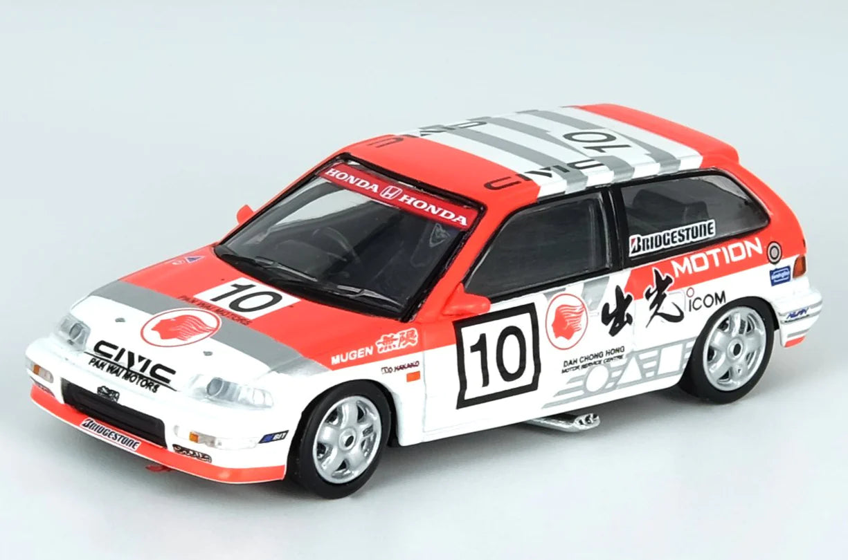 INNO64 1:64 HONDA CIVIC EF9 #10 IDEMITSU MOTION MACAU GUIA RACE 1990