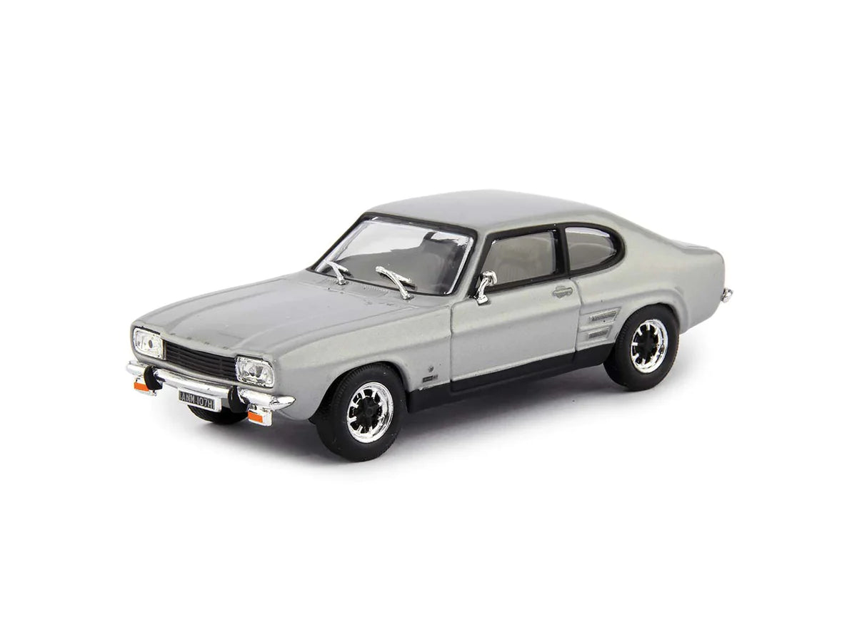 CARARAMA 1:43 Scale 1973 Ford Capri Mk 1 in Silver Fox - Diecast Model Car