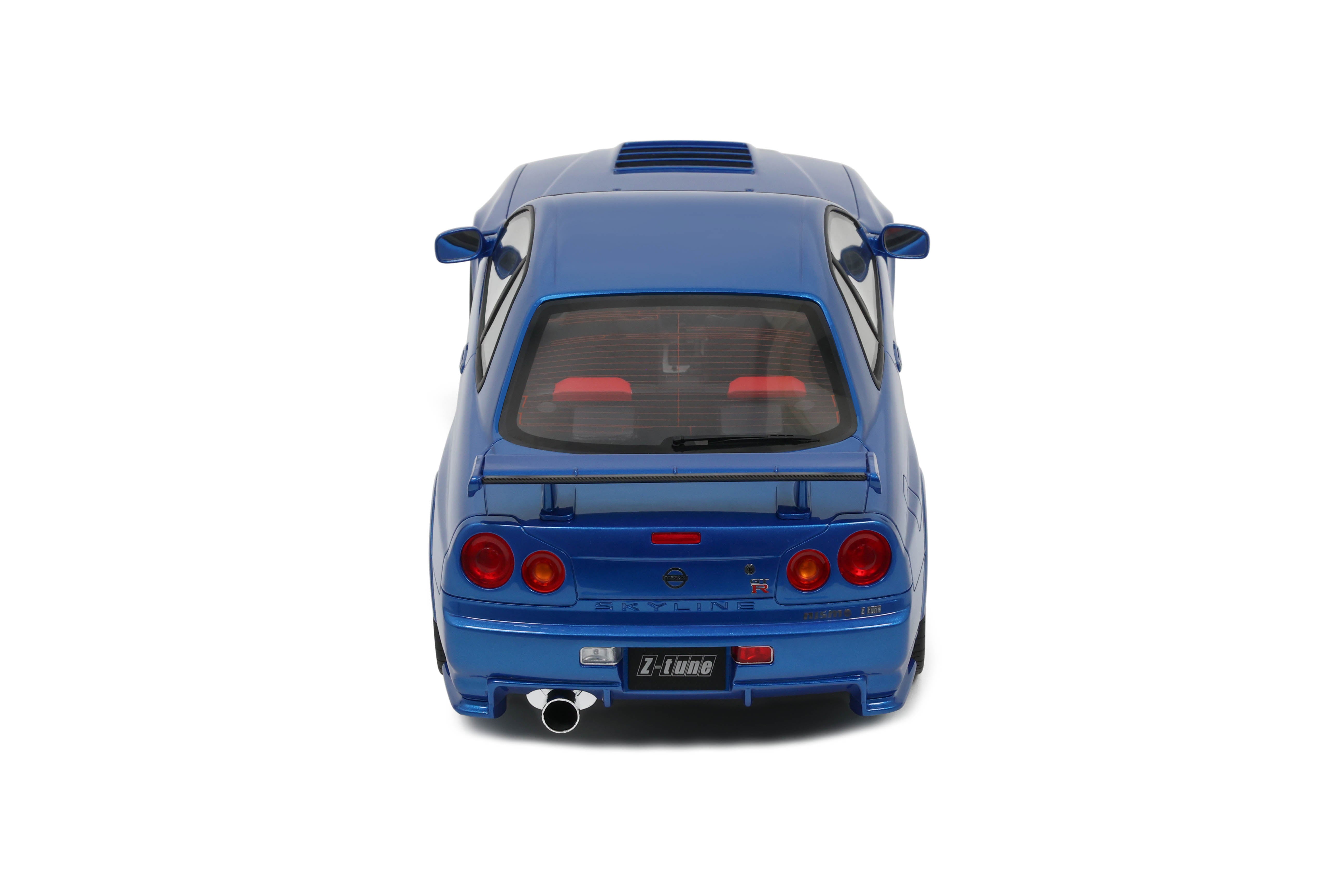 Otto 1:12 Scale Resin Model - 2005 Nissan Skyline NISMO GT-R R34 Z-Tune, Blue - G082