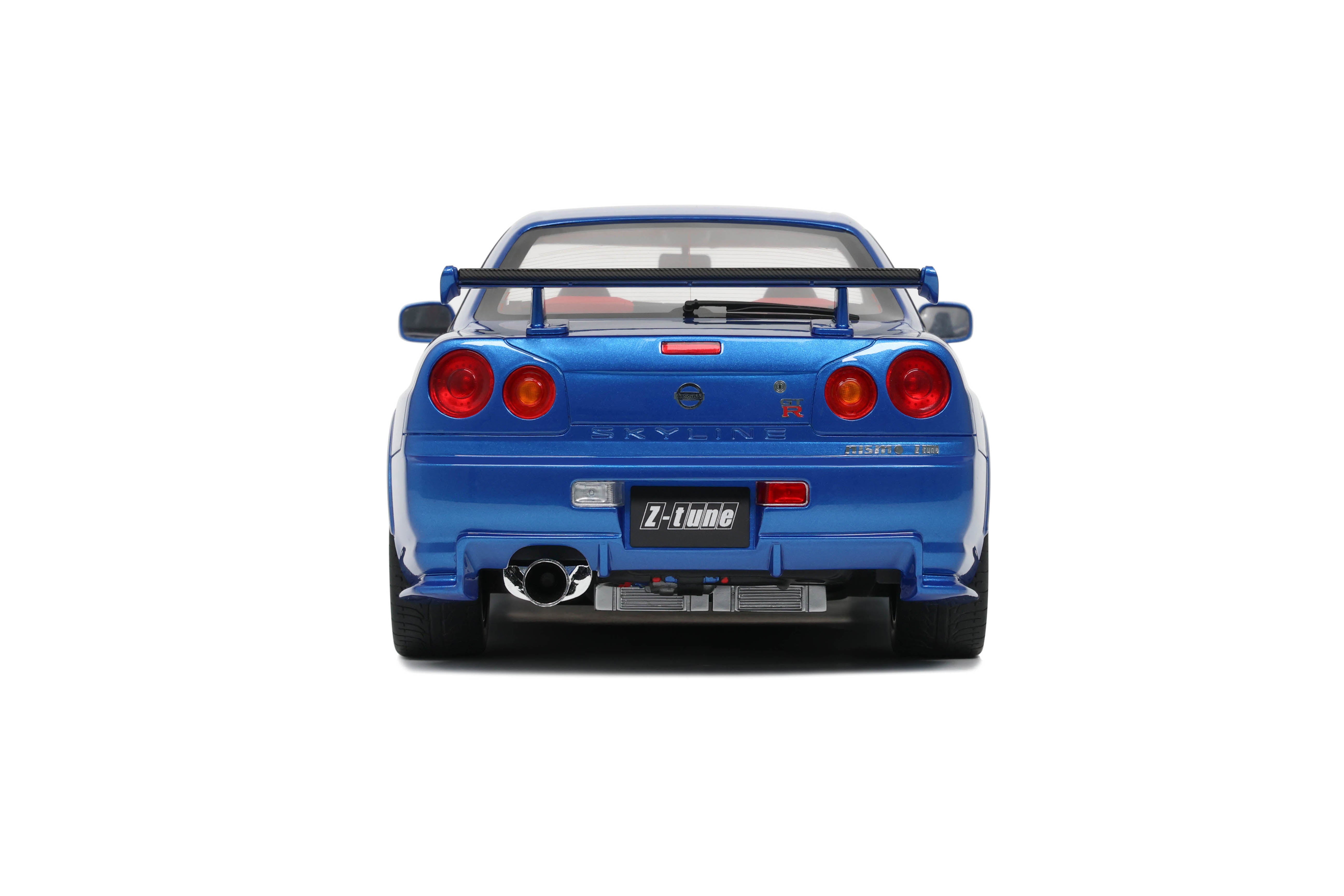 Otto 1:12 Scale Resin Model - 2005 Nissan Skyline NISMO GT-R R34 Z-Tune, Blue - G082