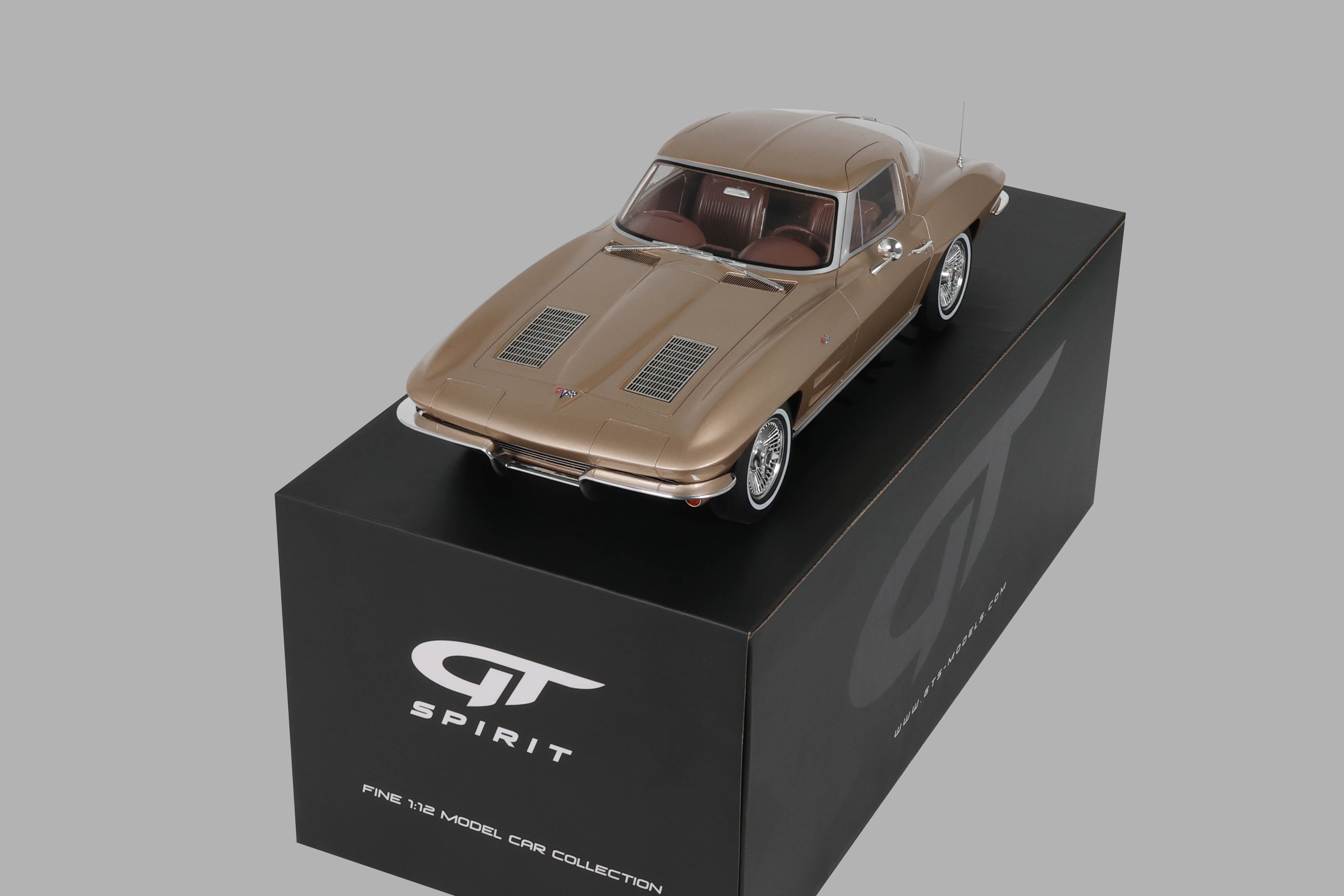 GT Spirit 1:12 Scale Resin, 1963 CHEVROLET CORVETTE C2, SADDLE TAN - GT1004