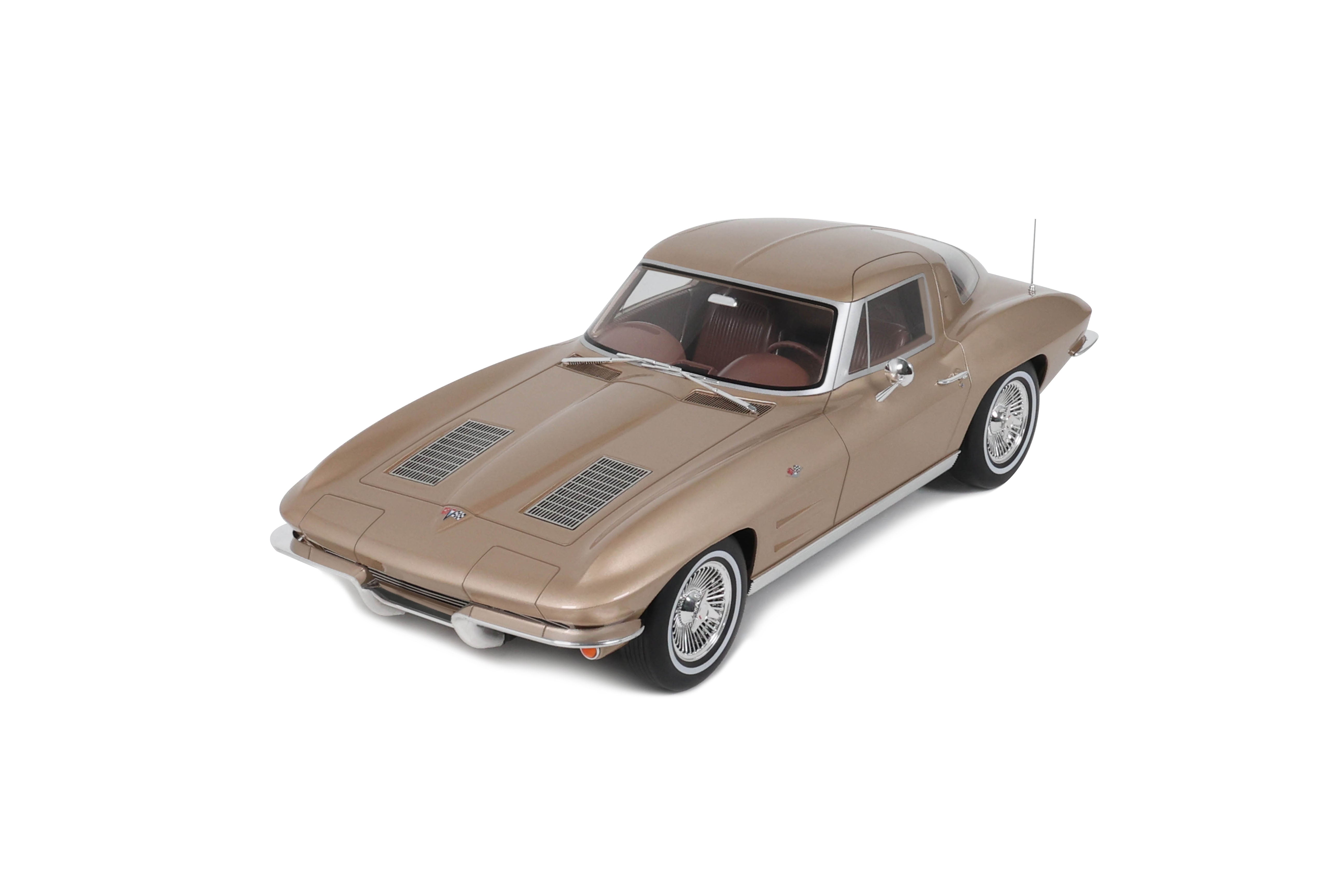 GT Spirit 1:12 Scale Resin, 1963 CHEVROLET CORVETTE C2, SADDLE TAN - GT1004