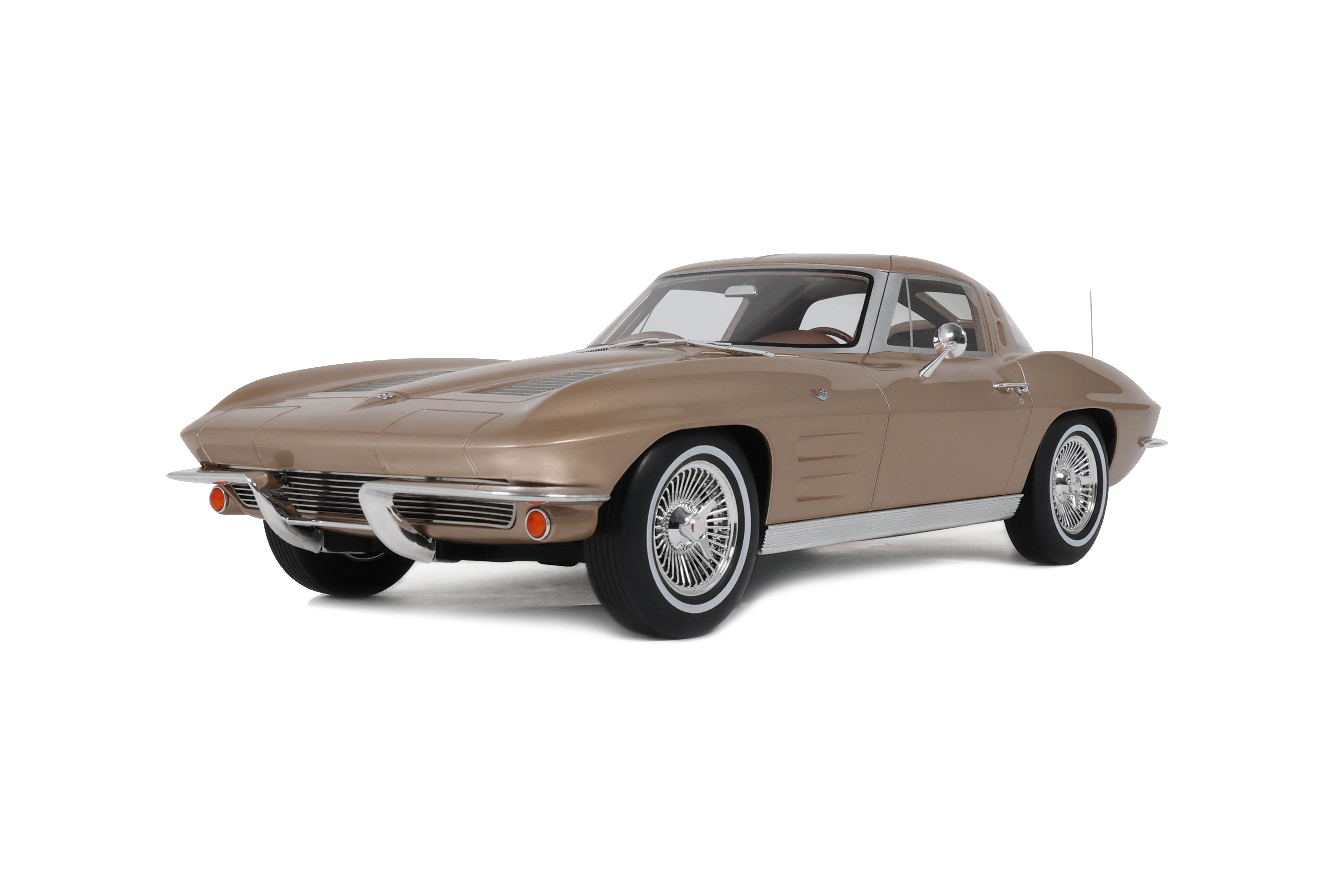 GT Spirit 1:12 Scale Resin, 1963 CHEVROLET CORVETTE C2, SADDLE TAN - GT1004