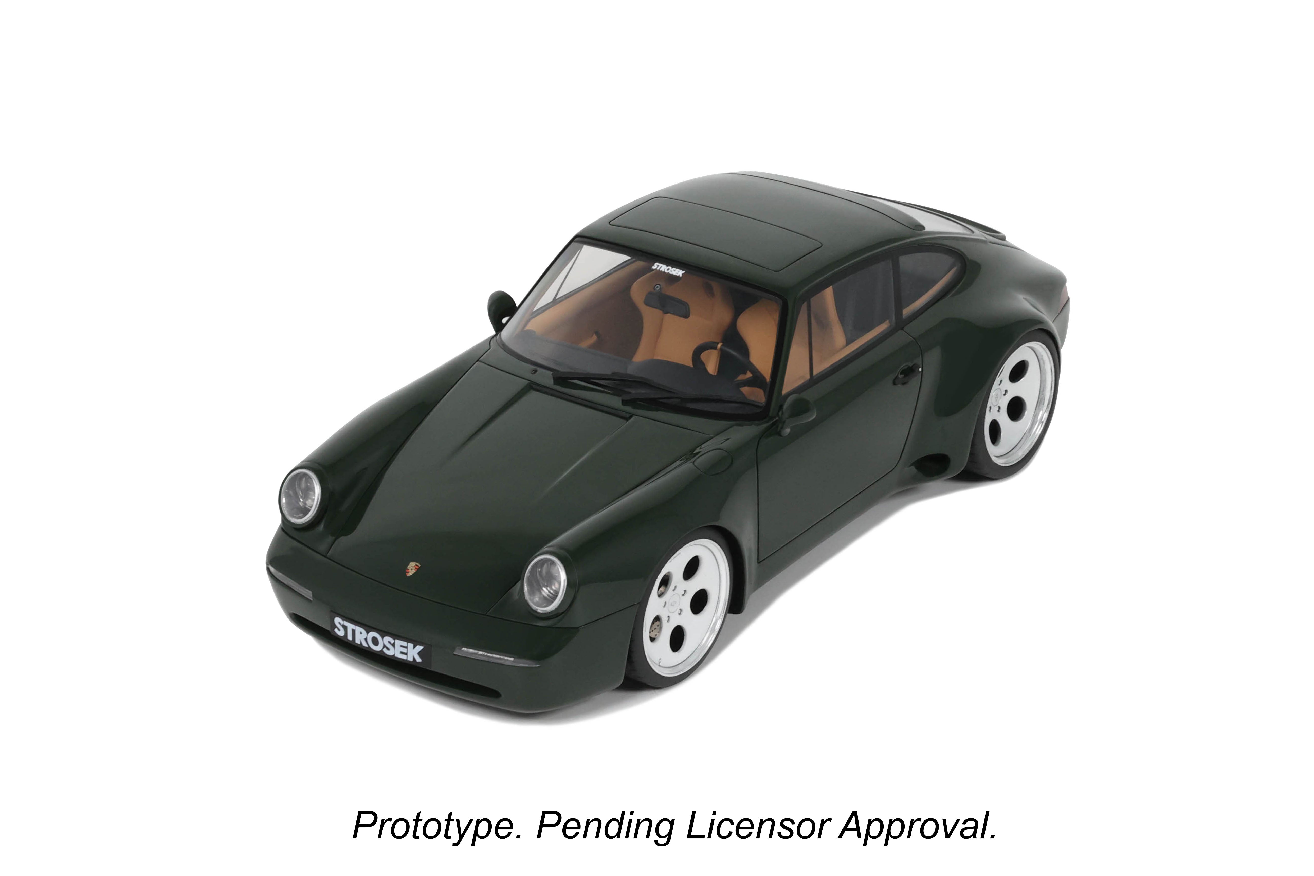 GT Spirit 1:18 Scale Resin Model - Porsche Strosek 911 Mega 30, Jahre Green - GT482