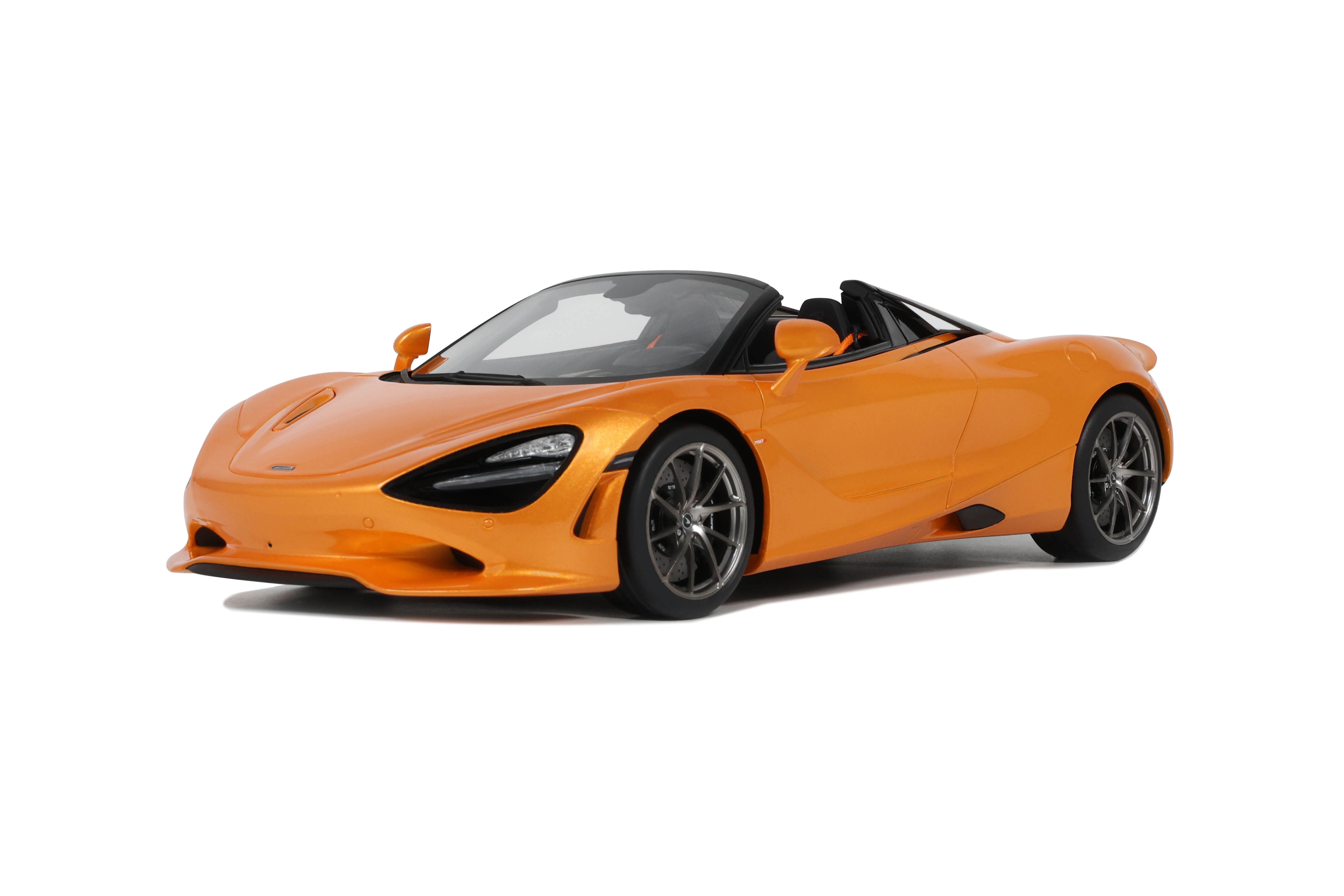 GT Spirit 1:18 Scale Resin Model - 2024 McLaren 750S Spider, Orange - GT488