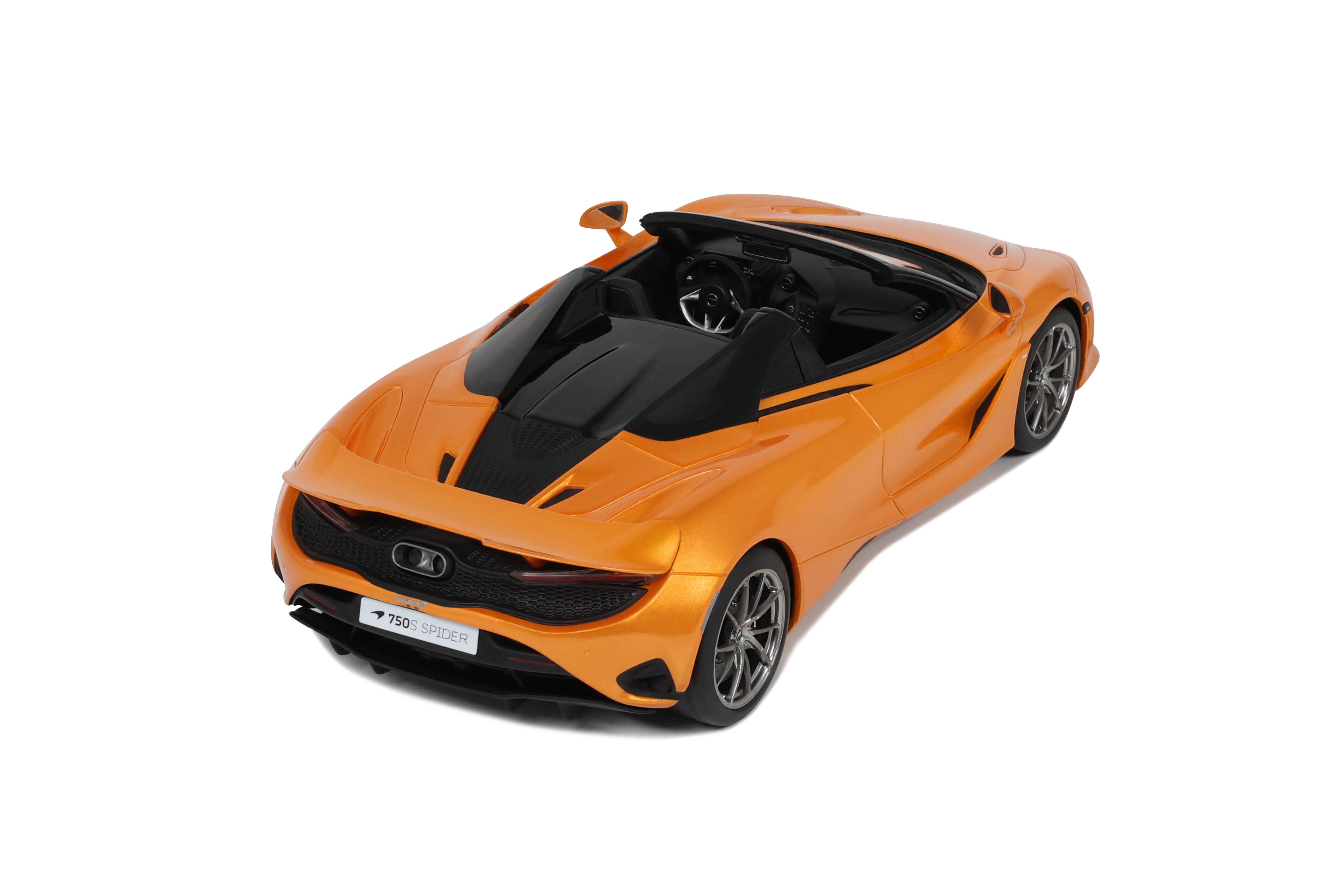 GT Spirit 1:18 Scale Resin Model - 2024 McLaren 750S Spider, Orange - GT488