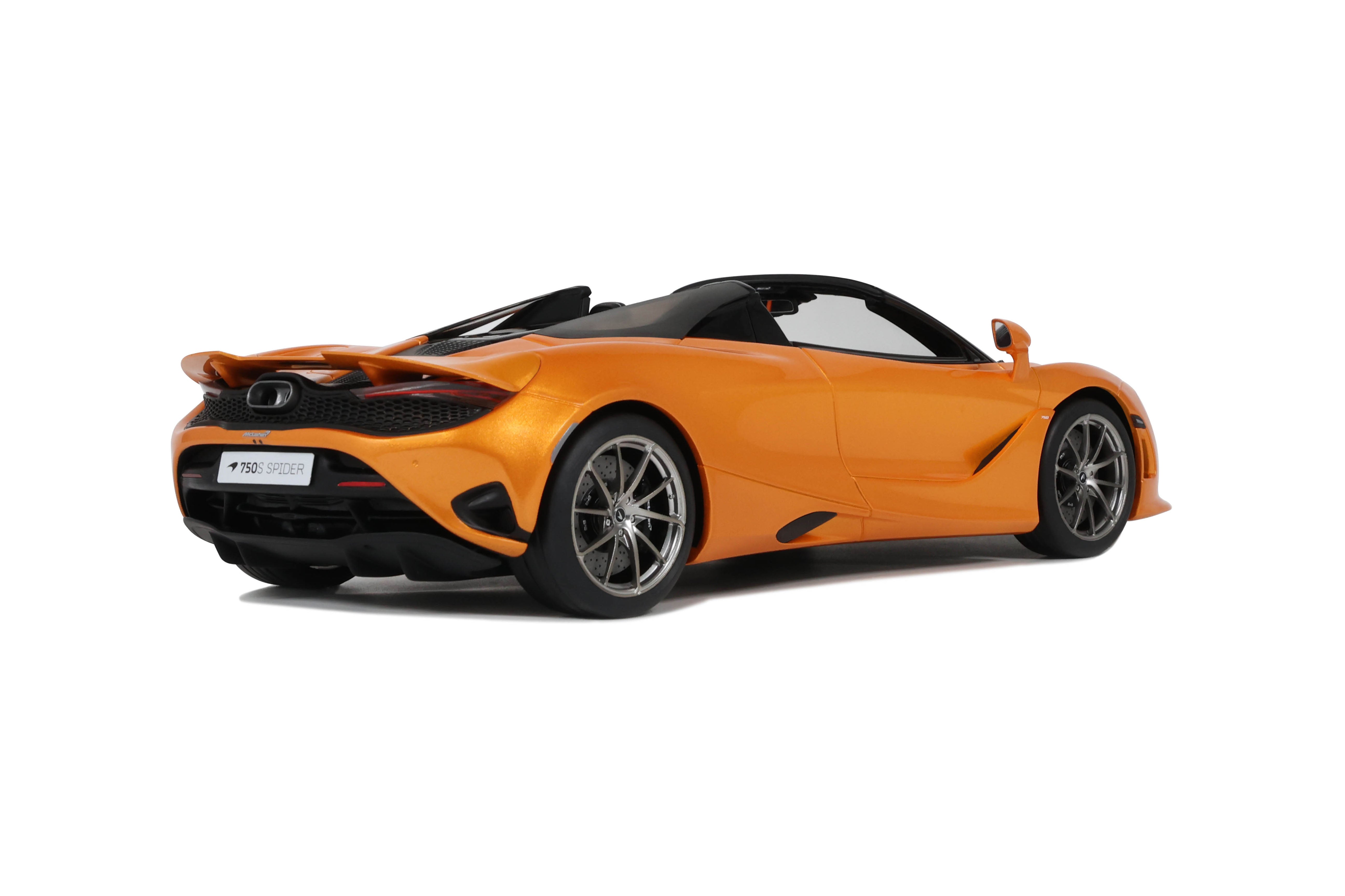 GT Spirit 1:18 Scale Resin Model - 2024 McLaren 750S Spider, Orange - GT488