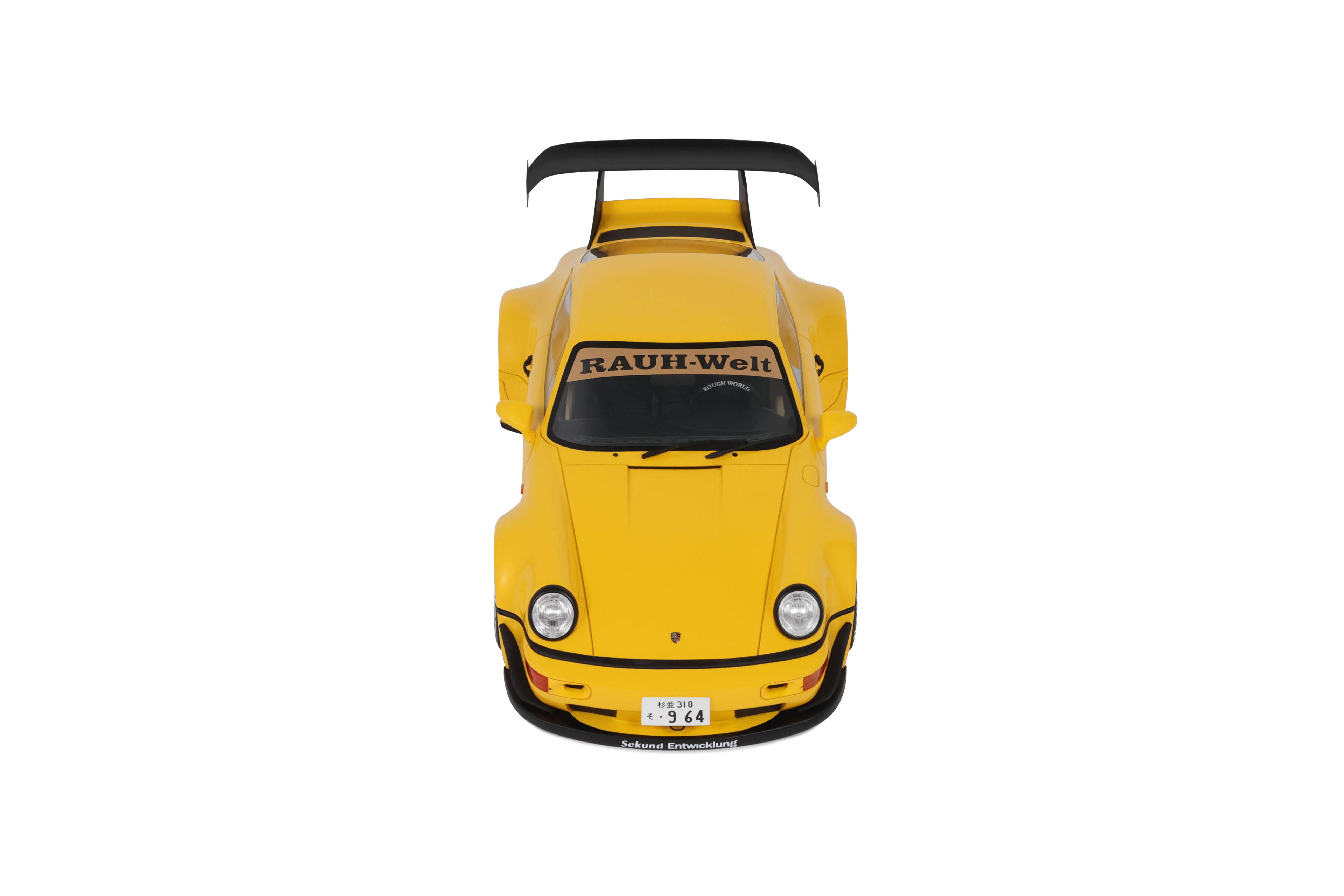 GT Spirit 1:18 Scale Resin, 2024 Porsche 911 RWB Qeema - Yellow - GT492