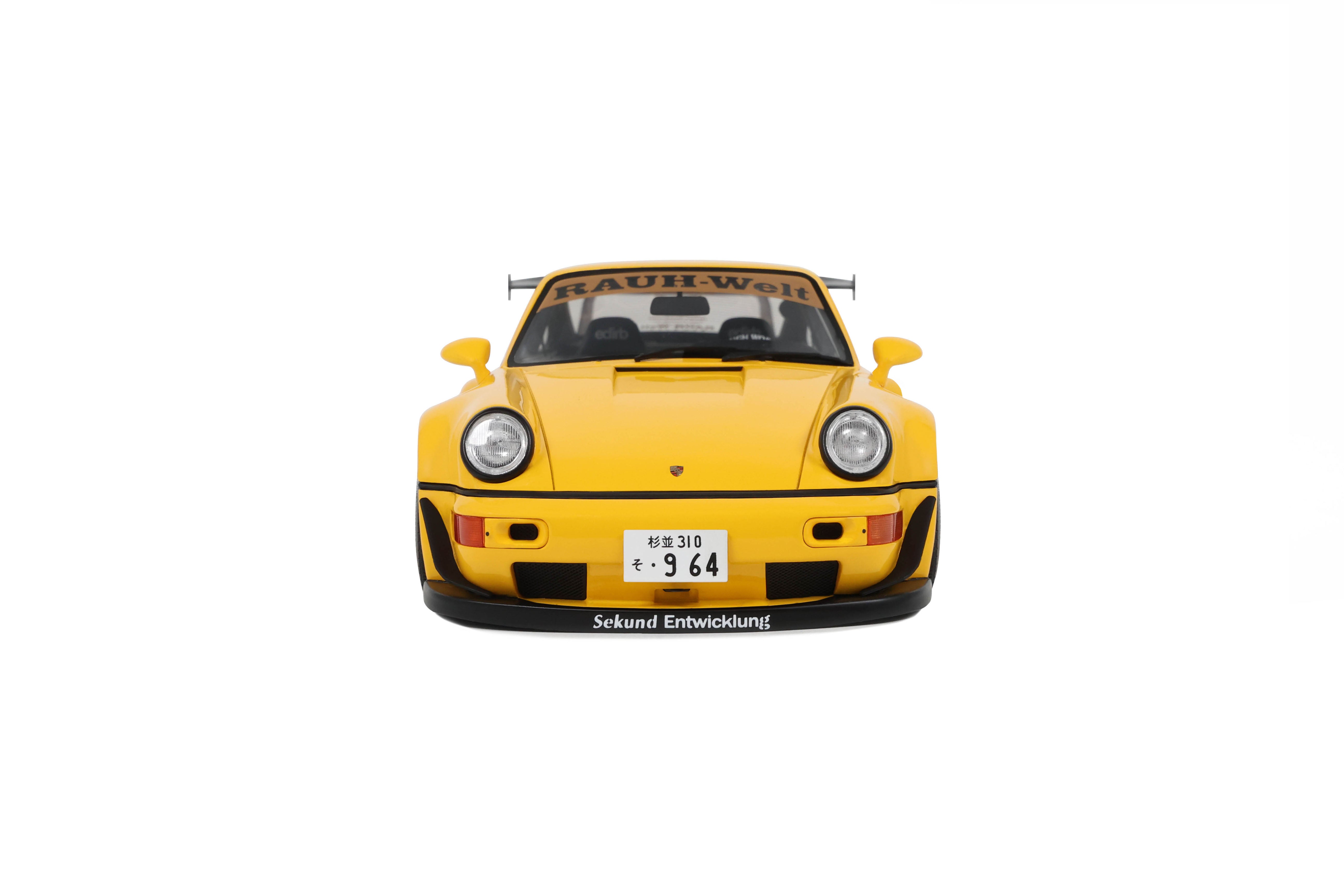 GT Spirit 1:18 Scale Resin, 2024 Porsche 911 RWB Qeema - Yellow - GT492