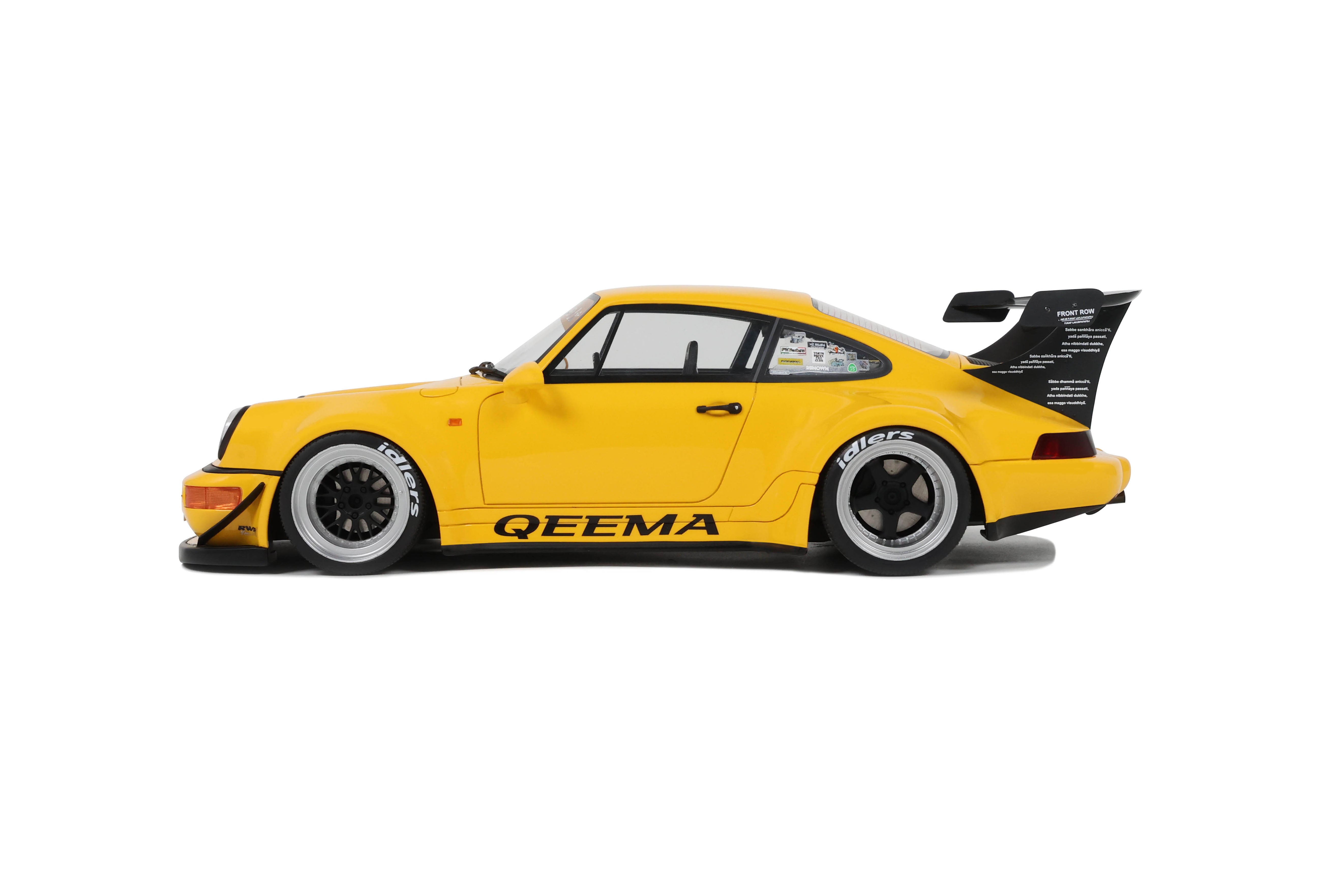 GT Spirit 1:18 Scale Resin, 2024 Porsche 911 RWB Qeema - Yellow - GT492