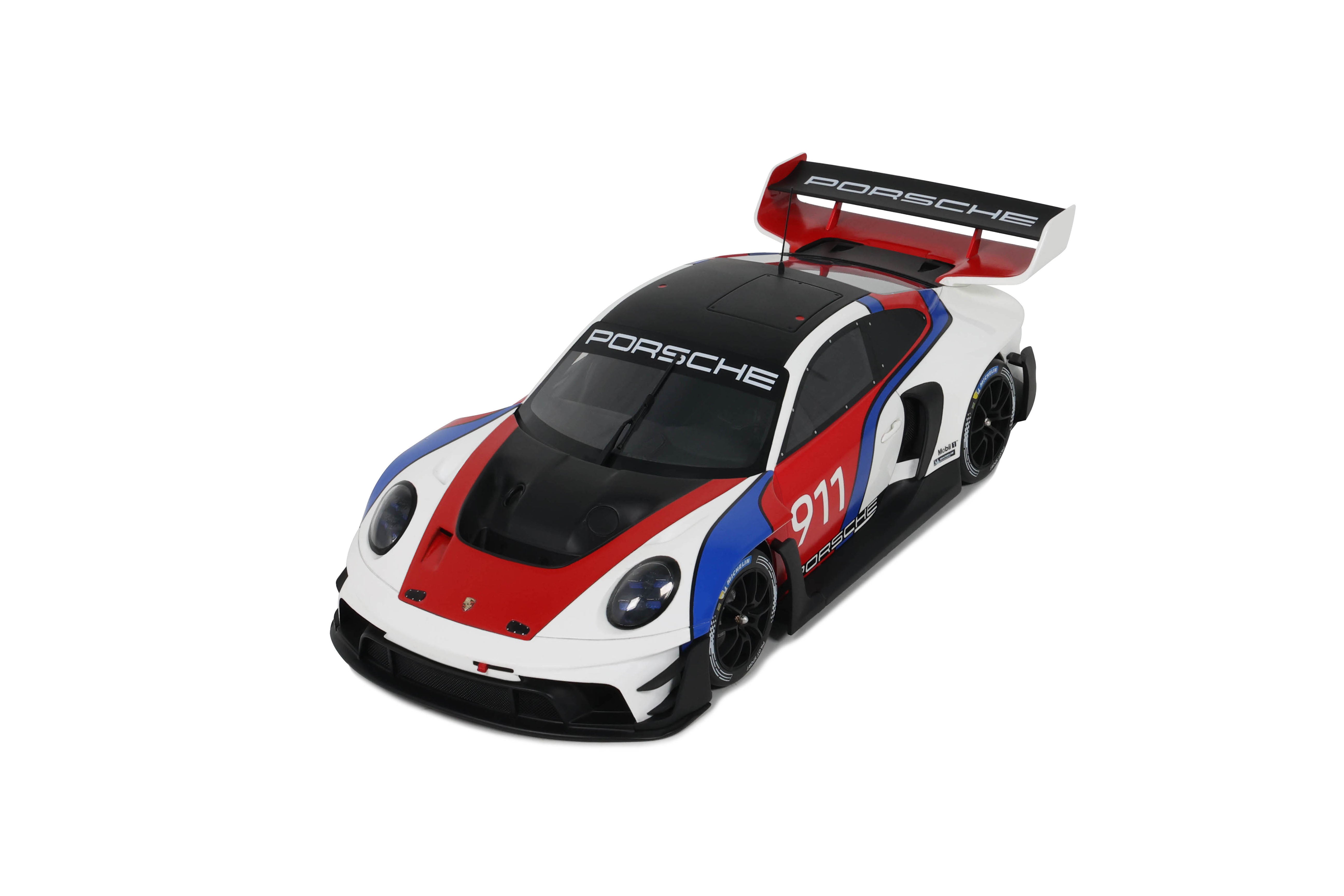 GT Spirit 1:18 Scale Resin, 2023 Porsche 911 (992) GT3 R - Rennsport White - GT495