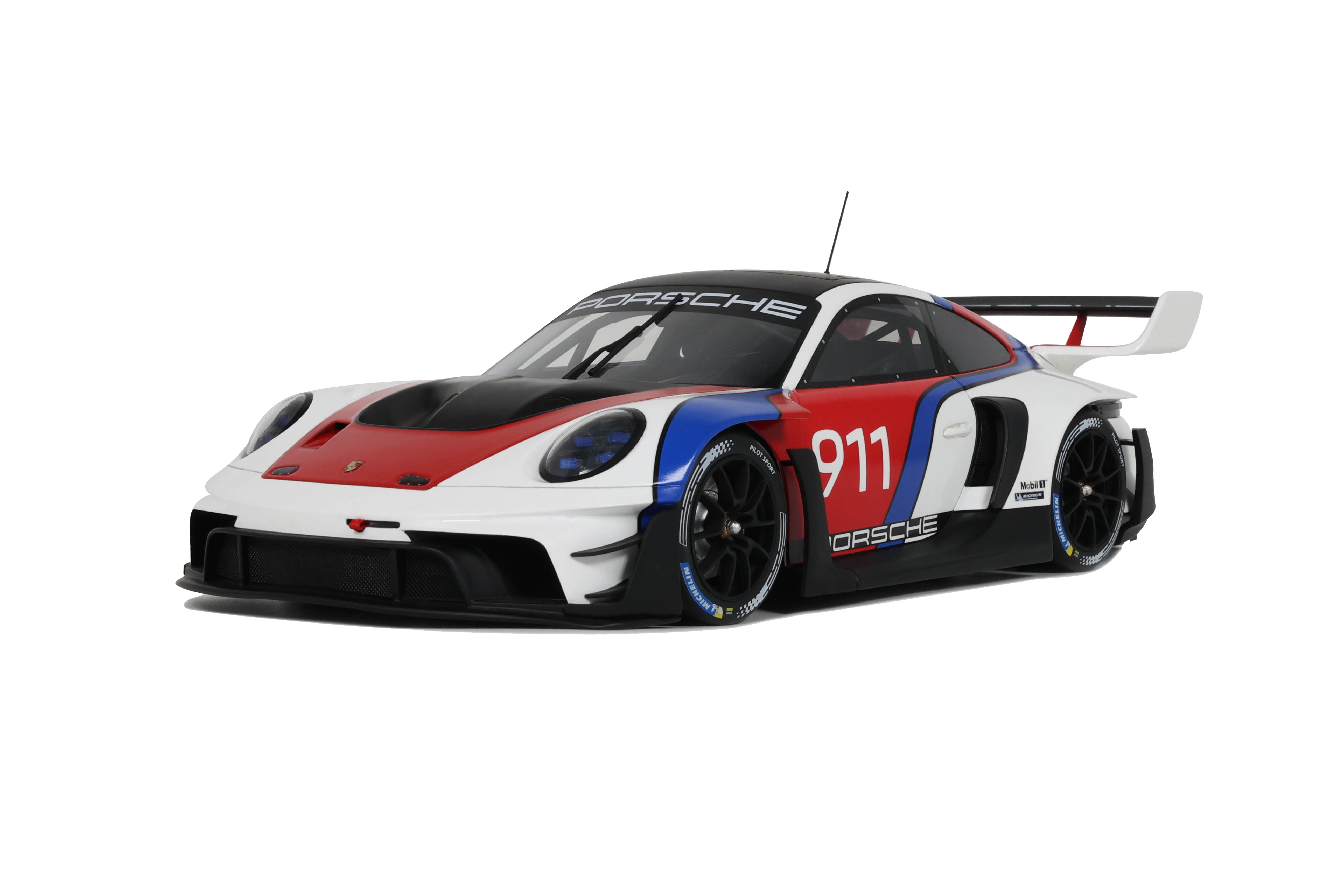 GT Spirit 1:18 Scale Resin, 2023 Porsche 911 (992) GT3 R - Rennsport White - GT495