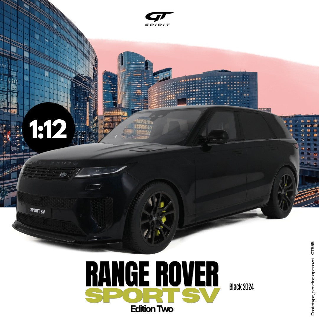 GT Spirit 1:12 Scale Resin, 2024 RANGE ROVER SPORT SV EDITION TWO - BLACK - GT555