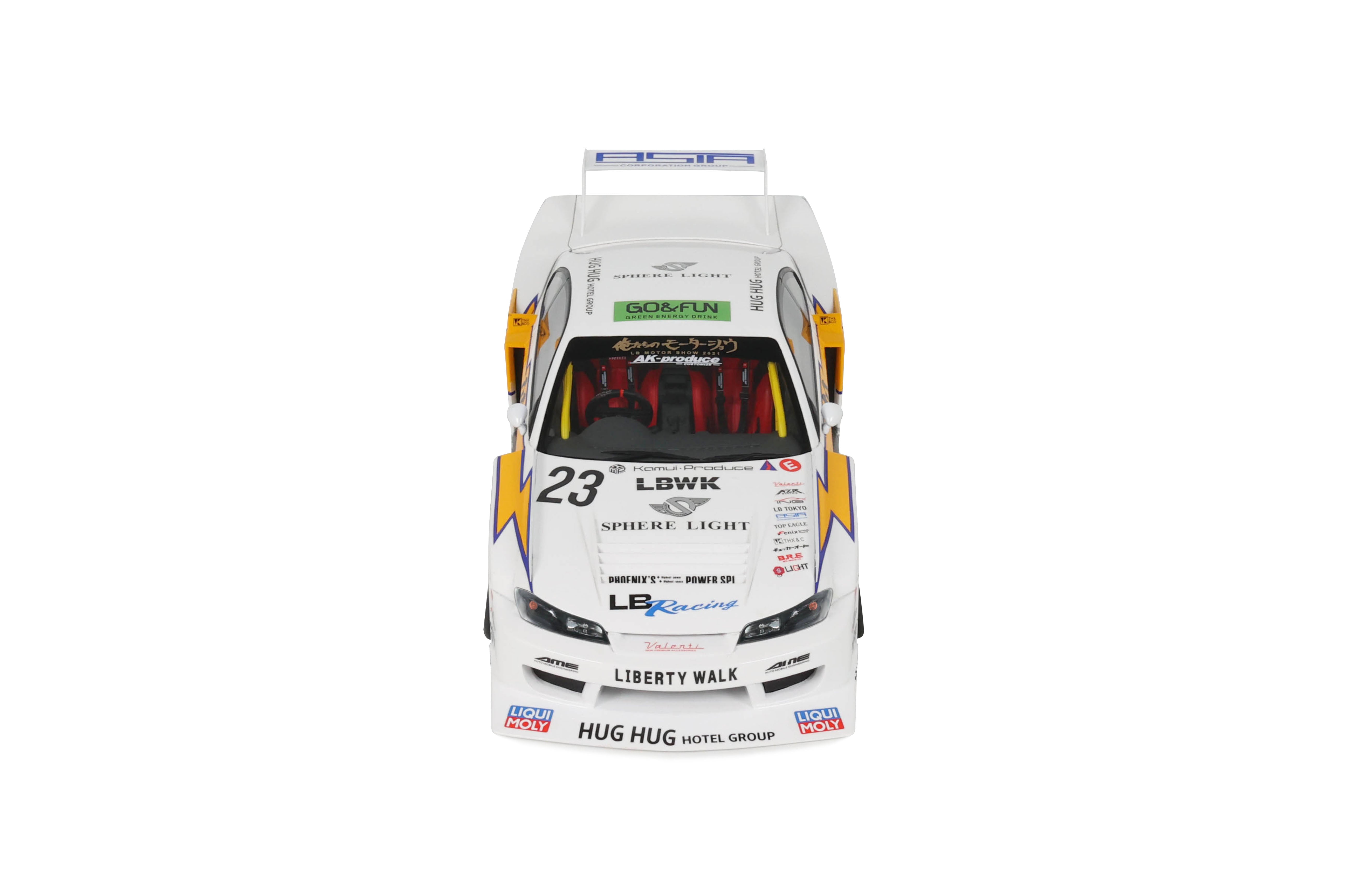 GT Spirit 1:18 Scale Resin, 2021 NISSAN S15 SILVA LB SUPER SILHOUETTE, WHITE - GT560