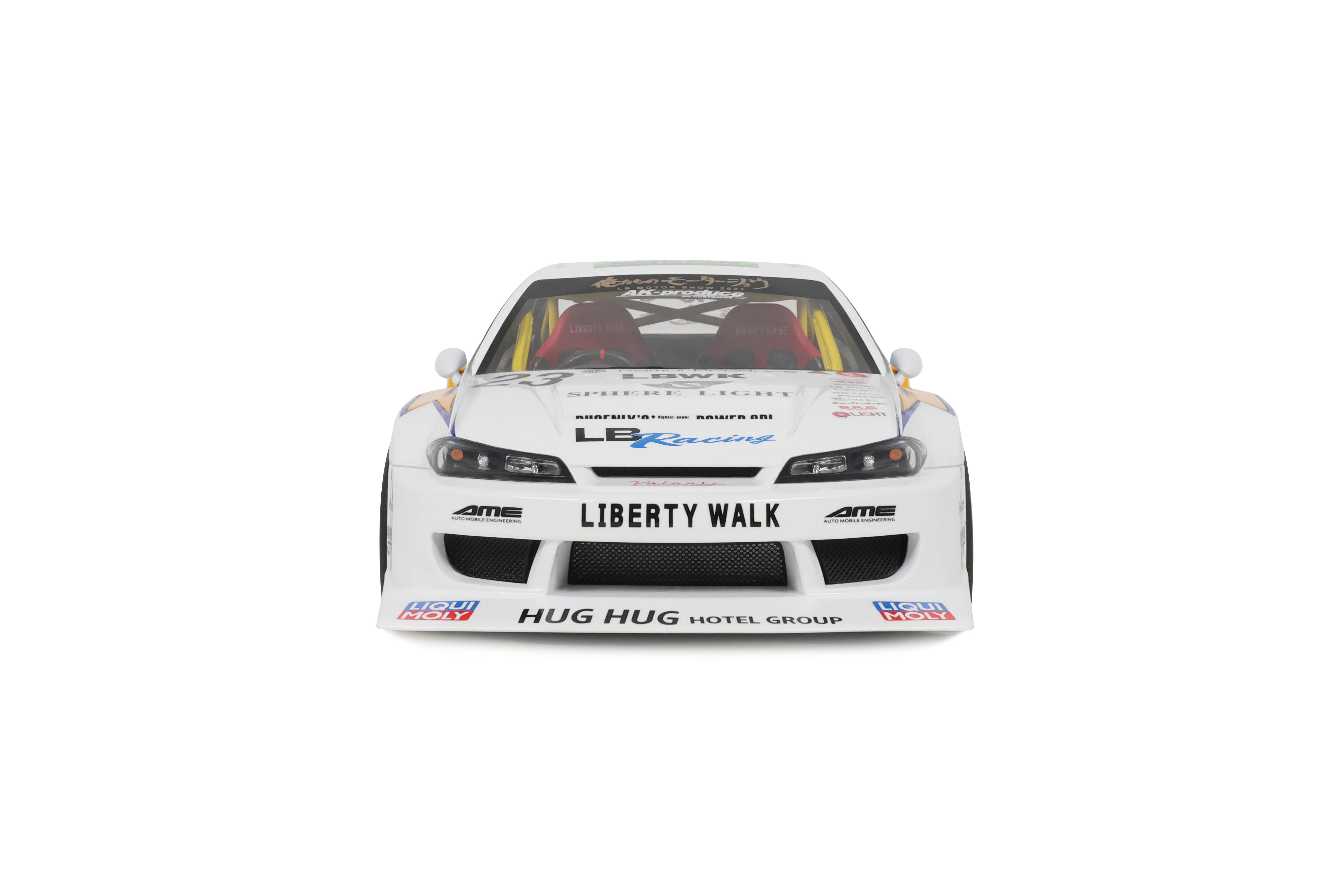 GT Spirit 1:18 Scale Resin, 2021 NISSAN S15 SILVA LB SUPER SILHOUETTE, WHITE - GT560