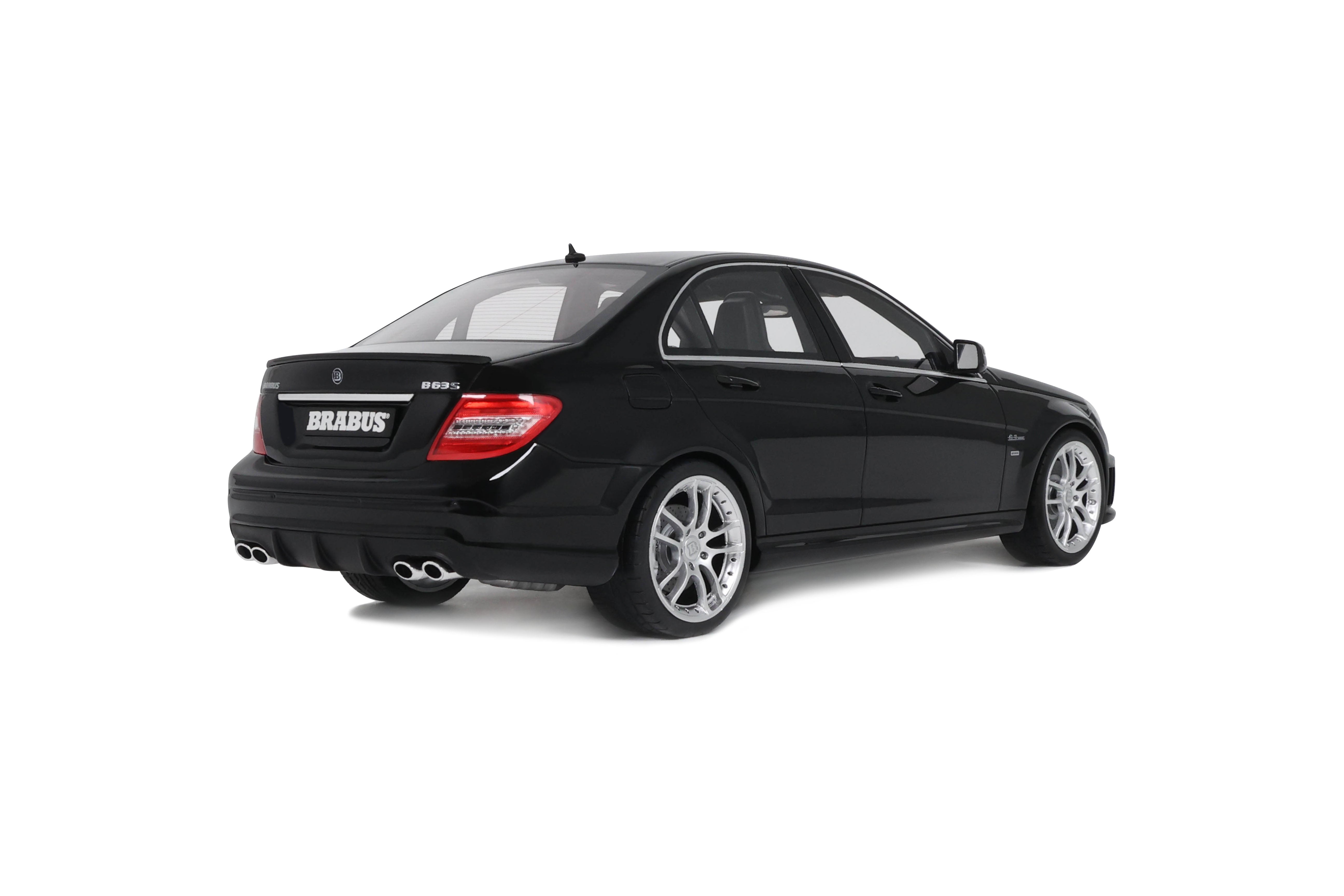 GT Spirit 1:18 Scale Resin, 2008 BRABUS B63S Mercedes Benz C63 AMG, OBSIDIAN BLACK - GT582