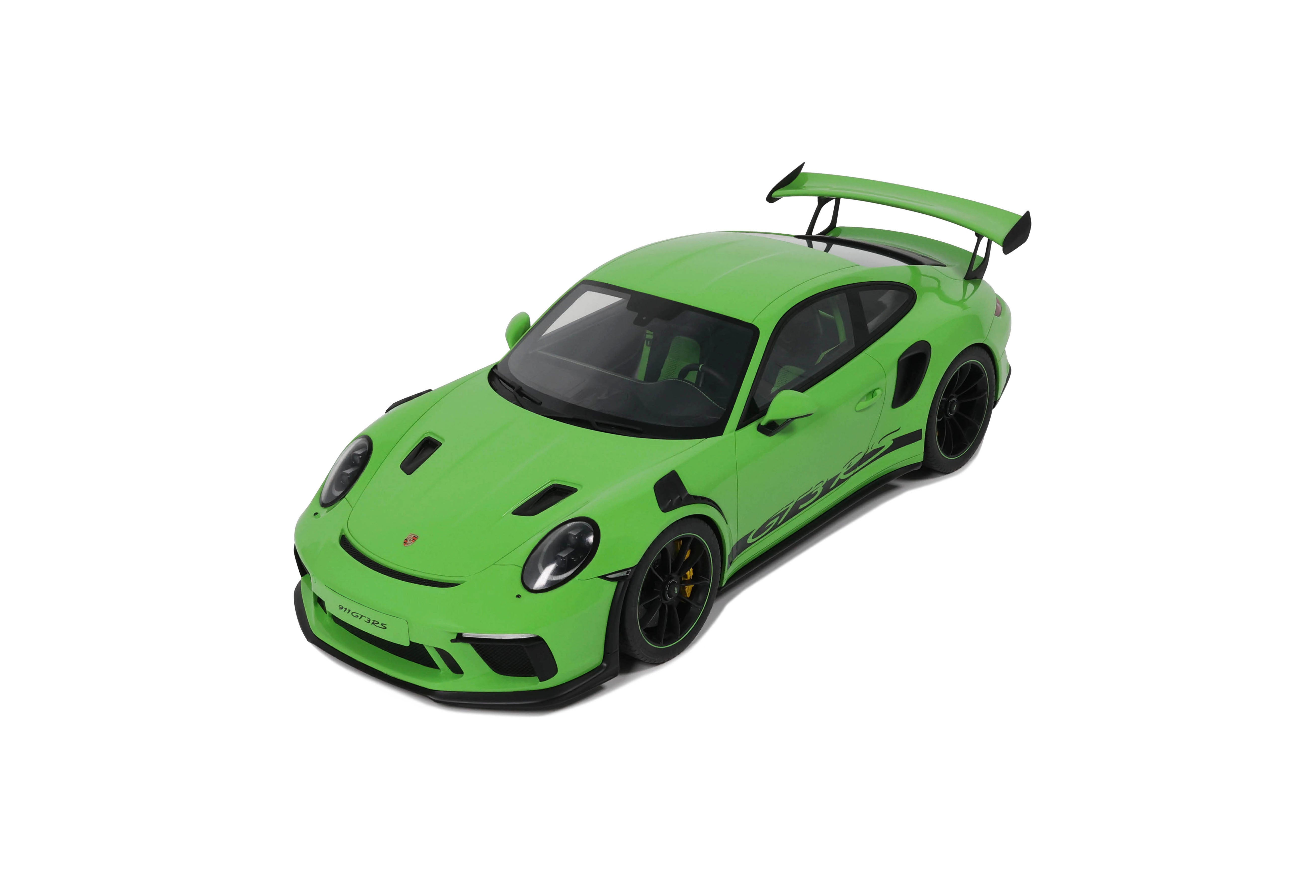 GT Spirit 1:12 Scale Resin Model - 2019 Porsche 911 (991.2) GT3 RS, Green - GT917