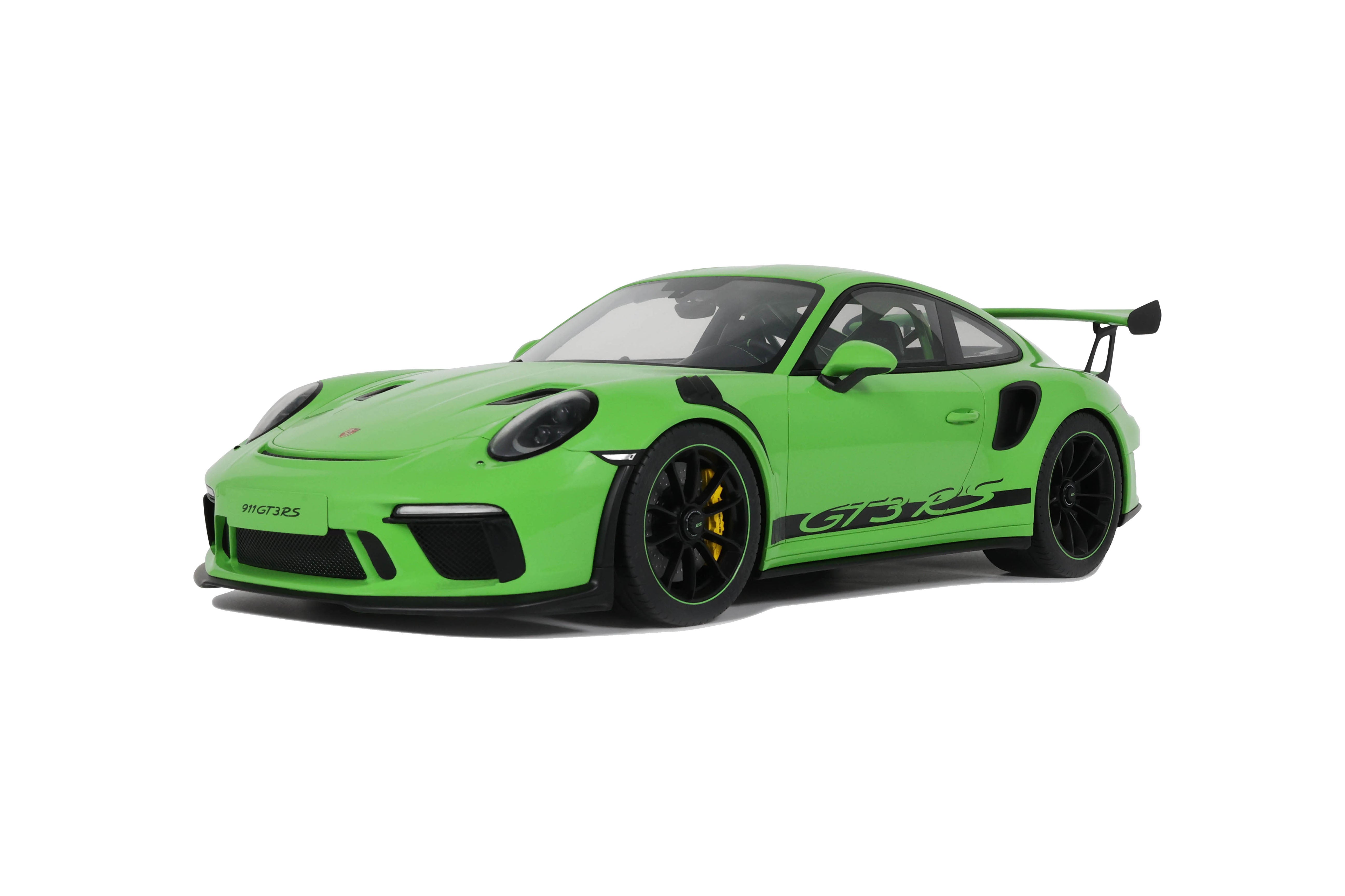 GT Spirit 1:12 Scale Resin Model - 2019 Porsche 911 (991.2) GT3 RS, Green - GT917