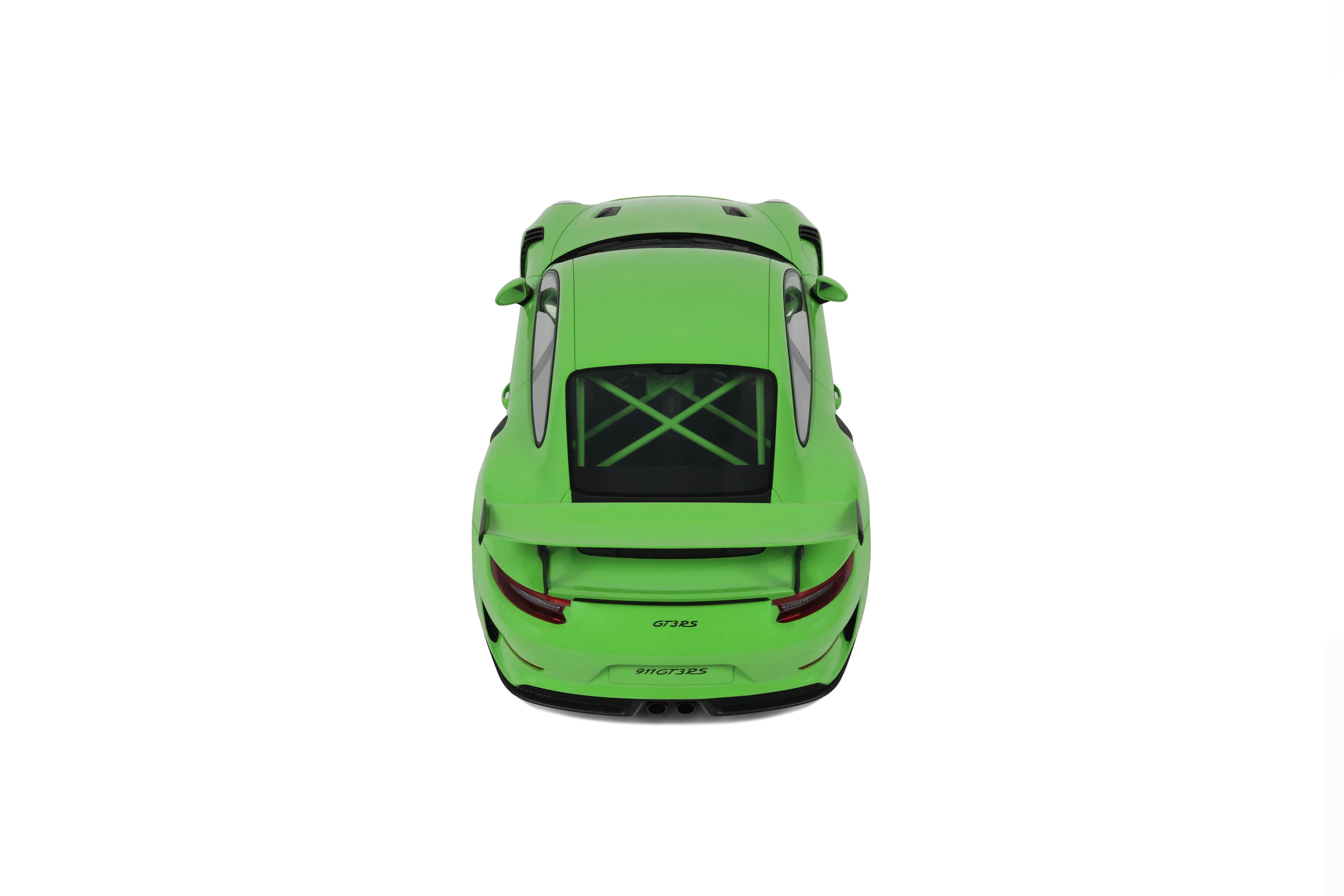 GT Spirit 1:12 Scale Resin Model - 2019 Porsche 911 (991.2) GT3 RS, Green - GT917