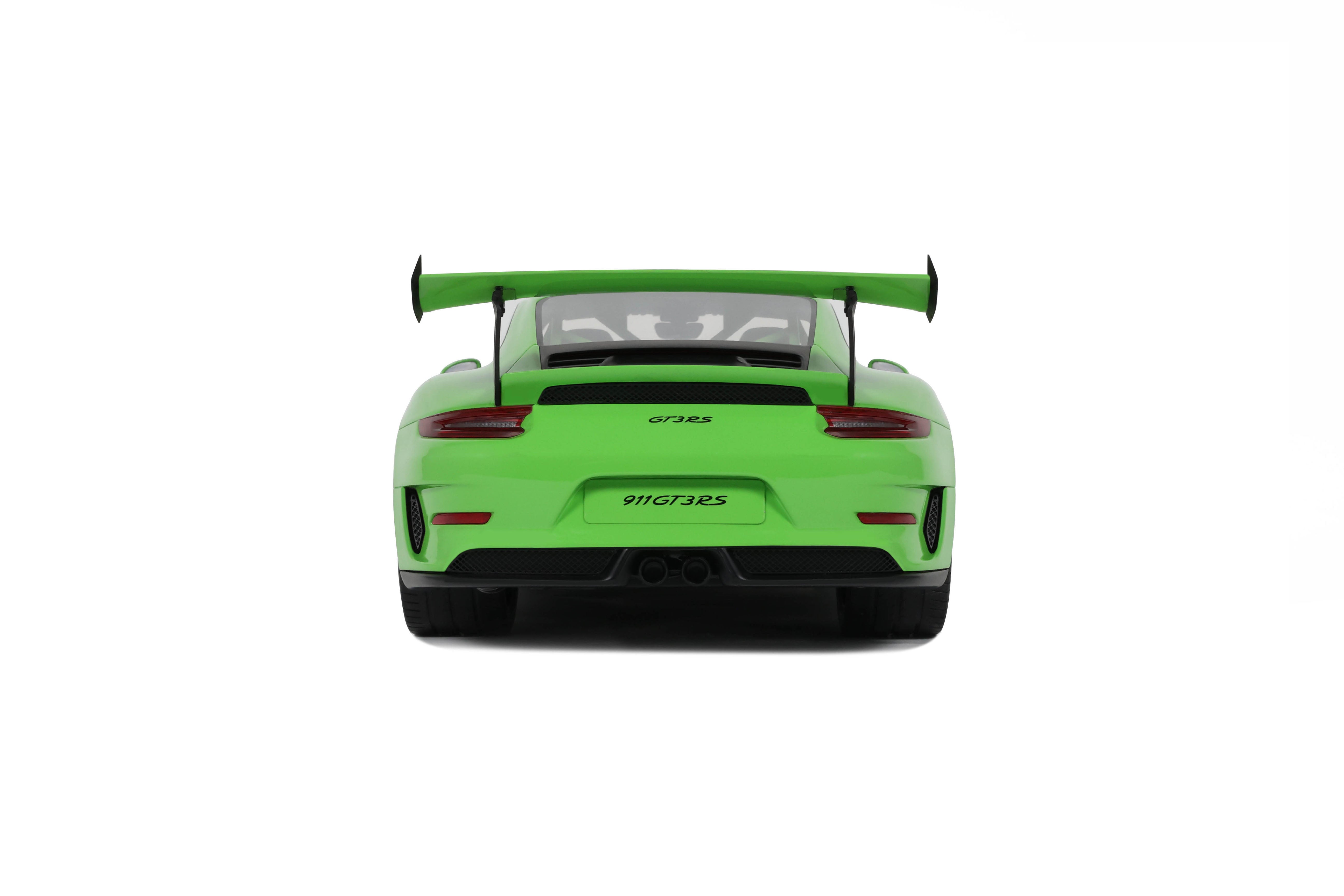 GT Spirit 1:12 Scale Resin Model - 2019 Porsche 911 (991.2) GT3 RS, Green - GT917