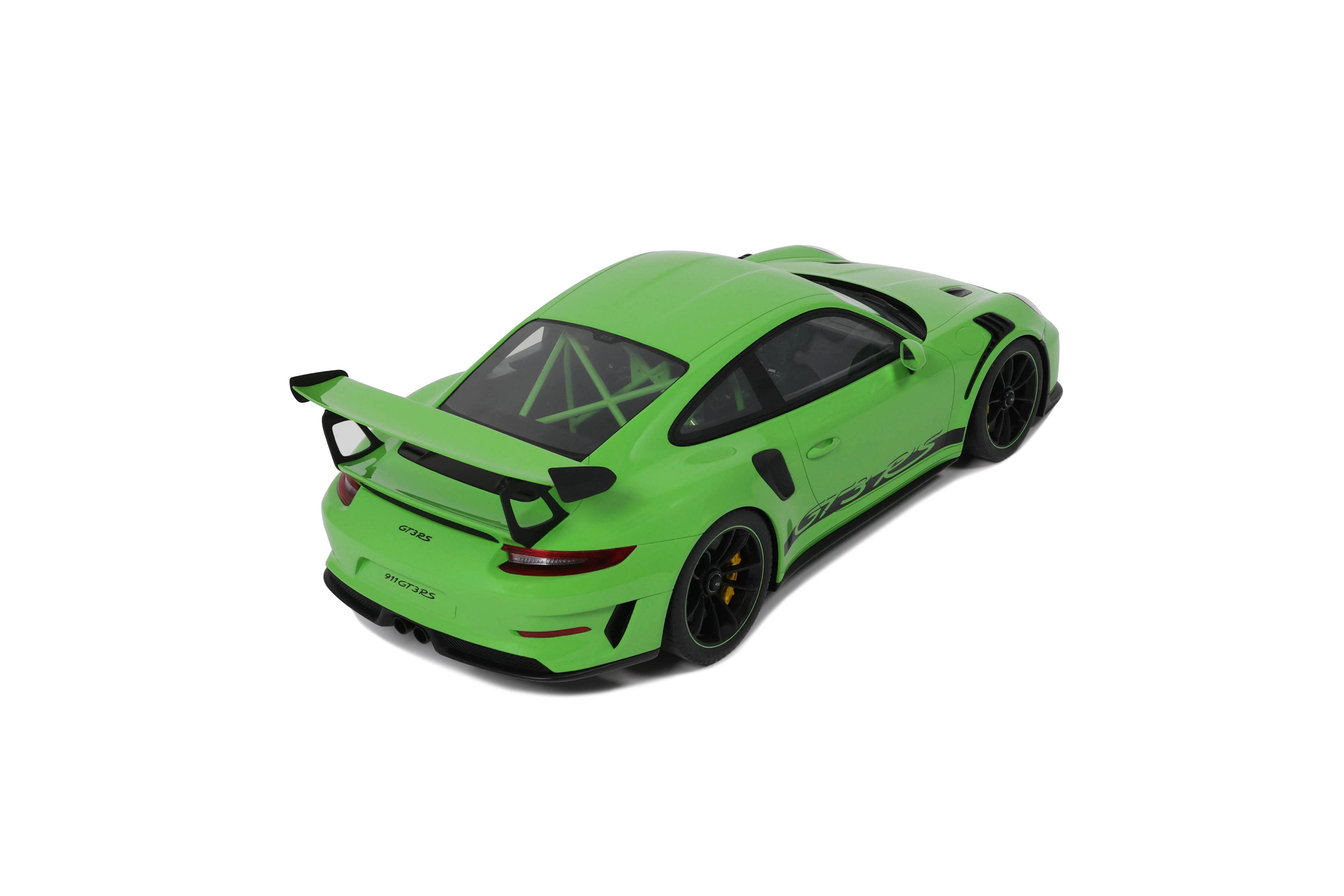 GT Spirit 1:12 Scale Resin Model - 2019 Porsche 911 (991.2) GT3 RS, Green - GT917
