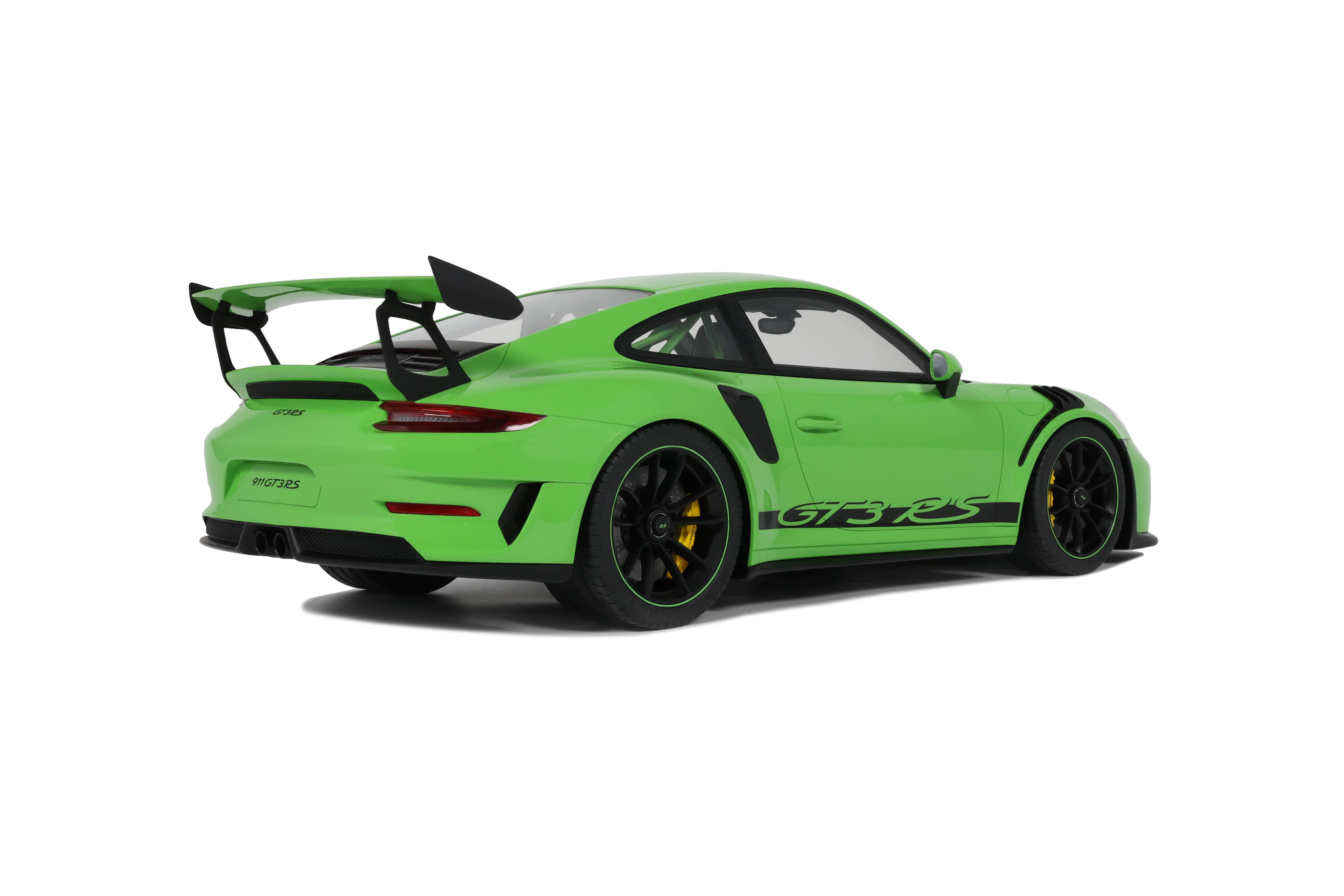 GT Spirit 1:12 Scale Resin Model - 2019 Porsche 911 (991.2) GT3 RS, Green - GT917