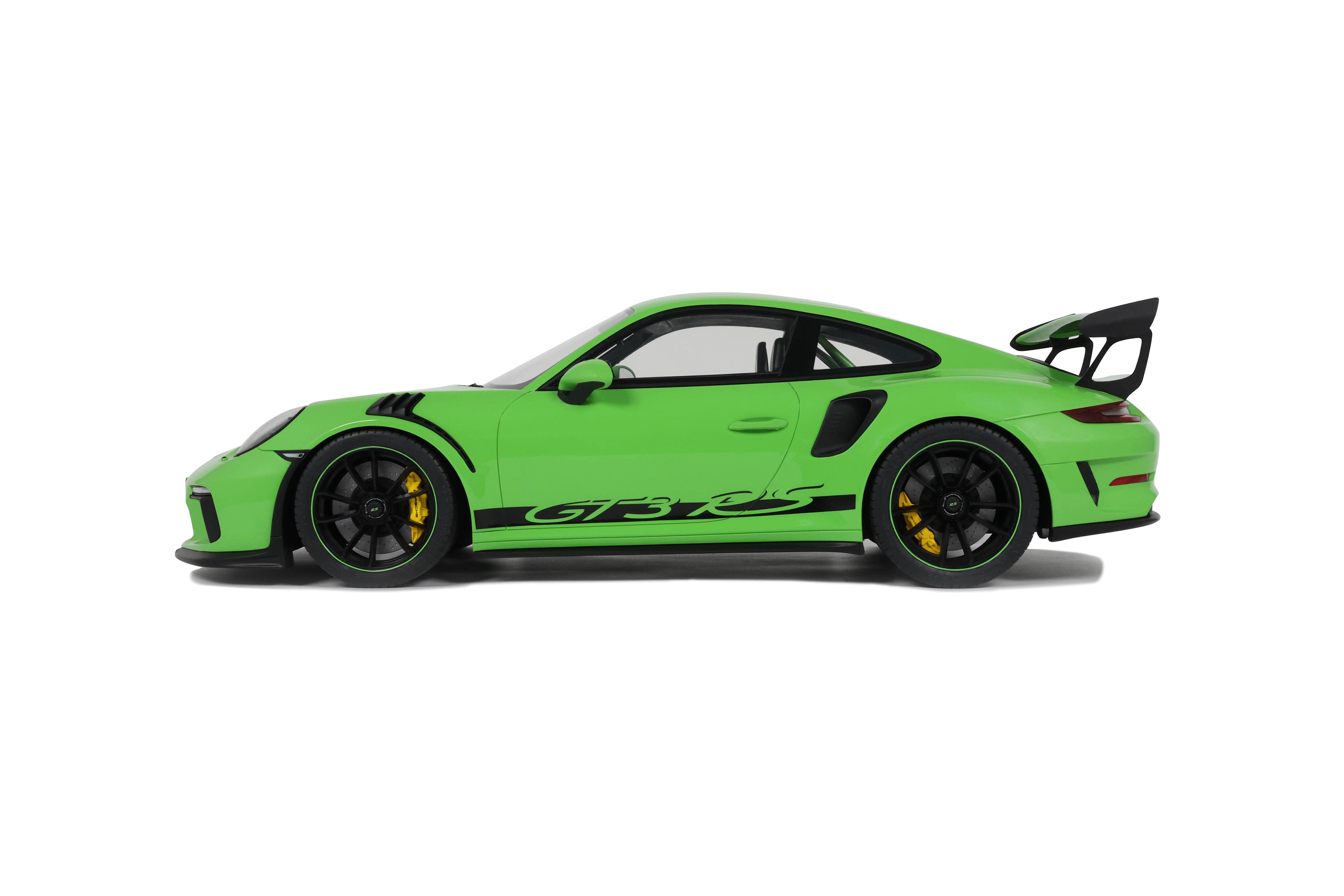 GT Spirit 1:12 Scale Resin Model - 2019 Porsche 911 (991.2) GT3 RS, Green - GT917