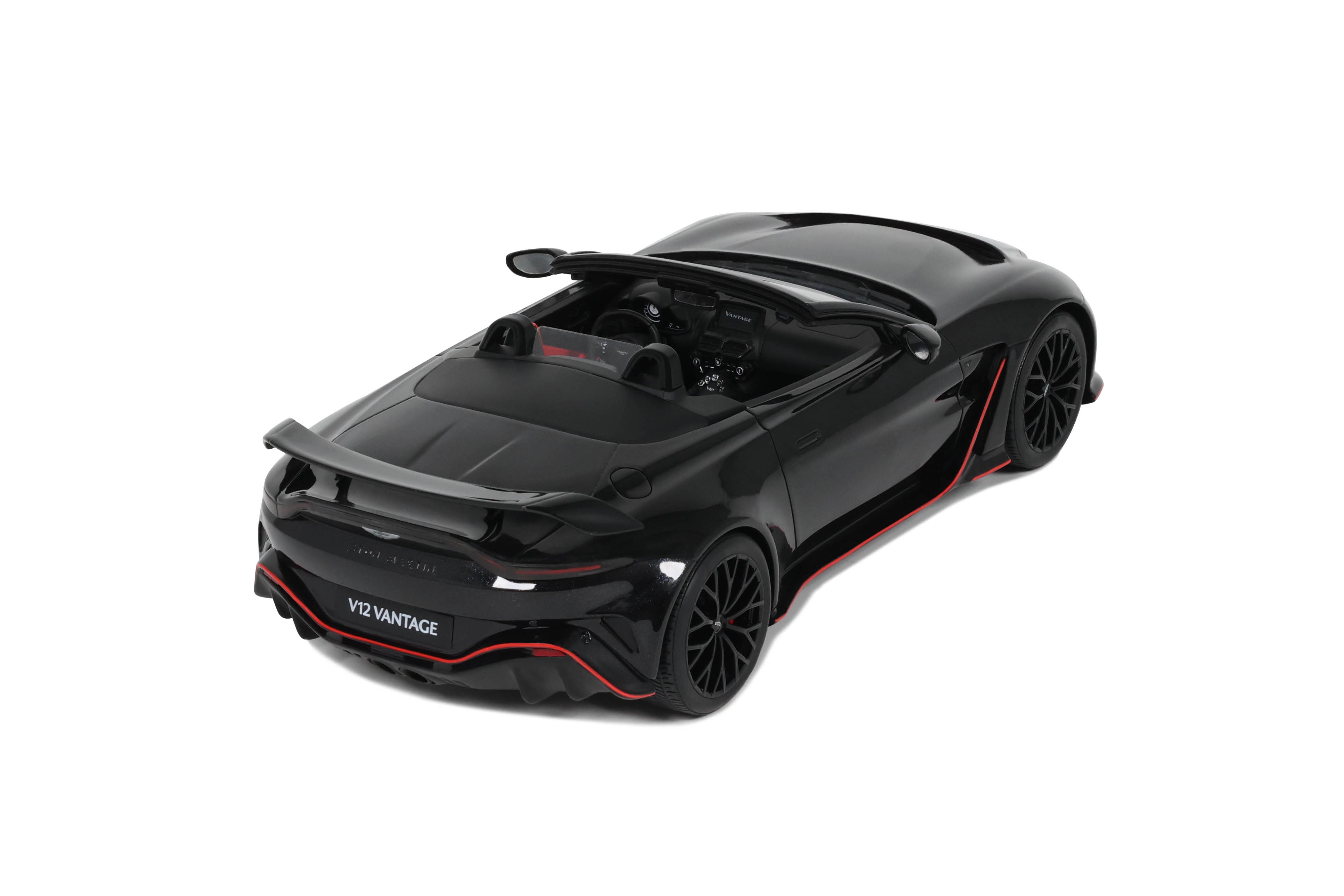 GT Spirit 1:18 Scale Resin, 2023 Aston Martin V12 Vantage Roadster - Onyx Black - GT923