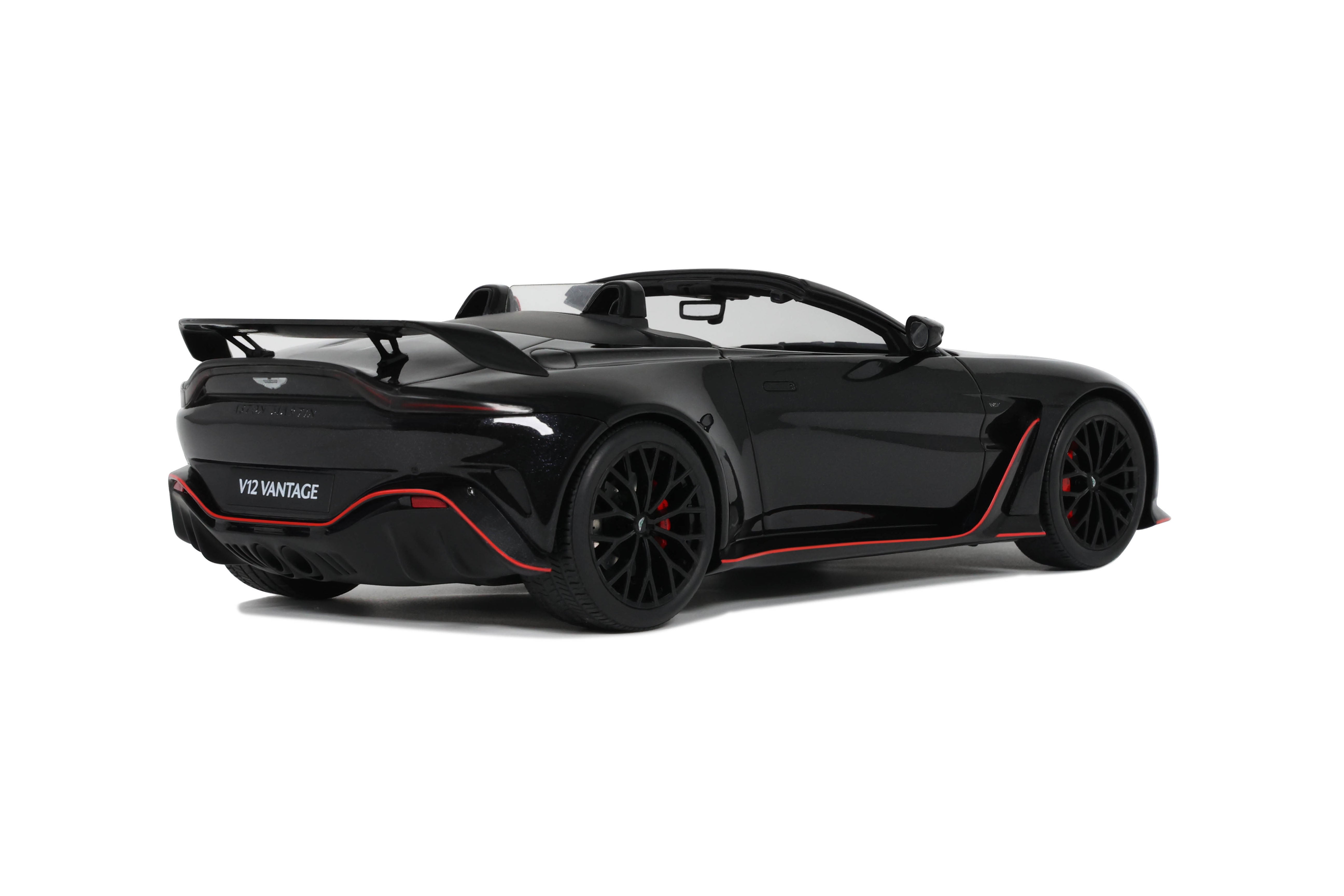 GT Spirit 1:18 Scale Resin, 2023 Aston Martin V12 Vantage Roadster - Onyx Black - GT923
