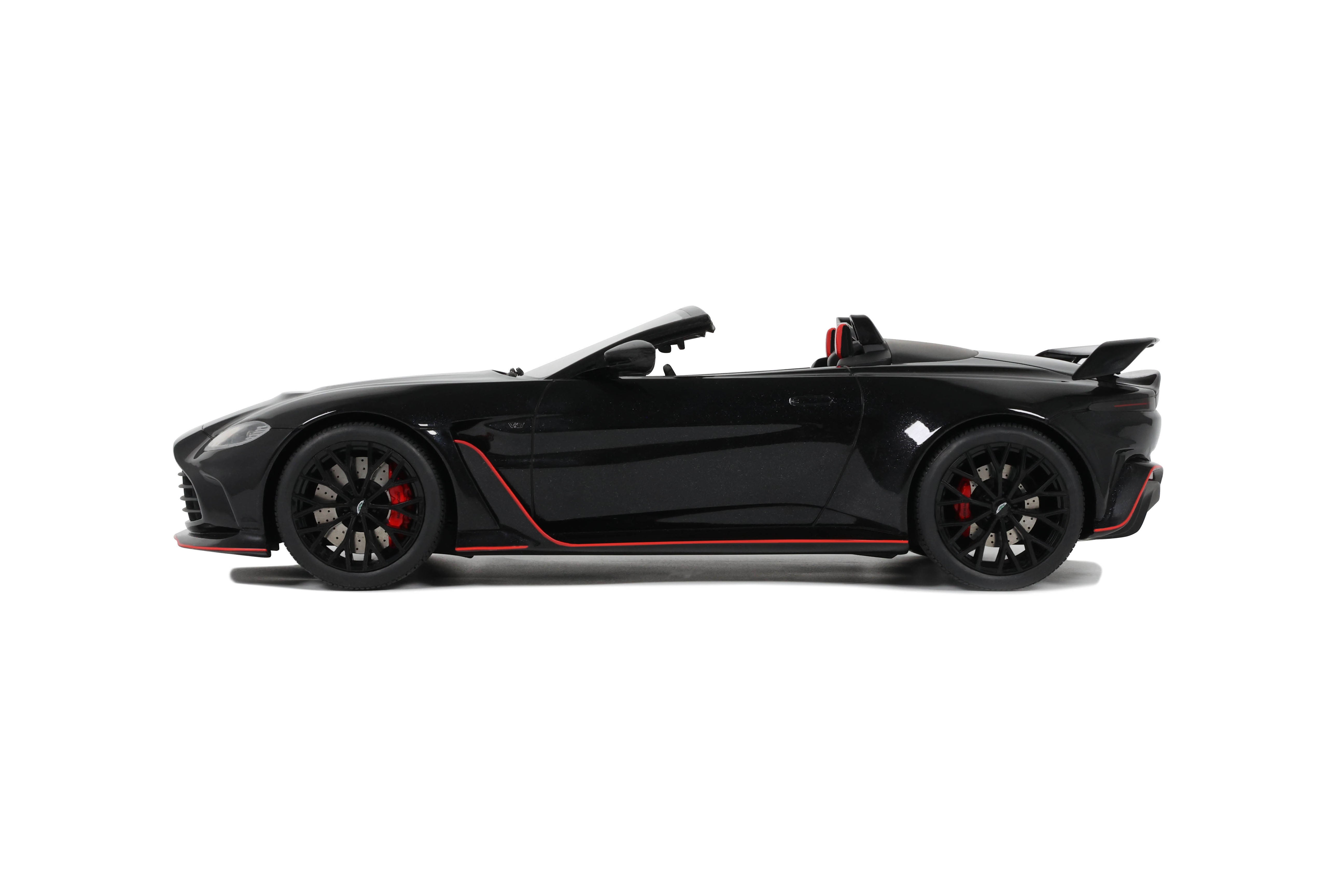 GT Spirit 1:18 Scale Resin, 2023 Aston Martin V12 Vantage Roadster - Onyx Black - GT923