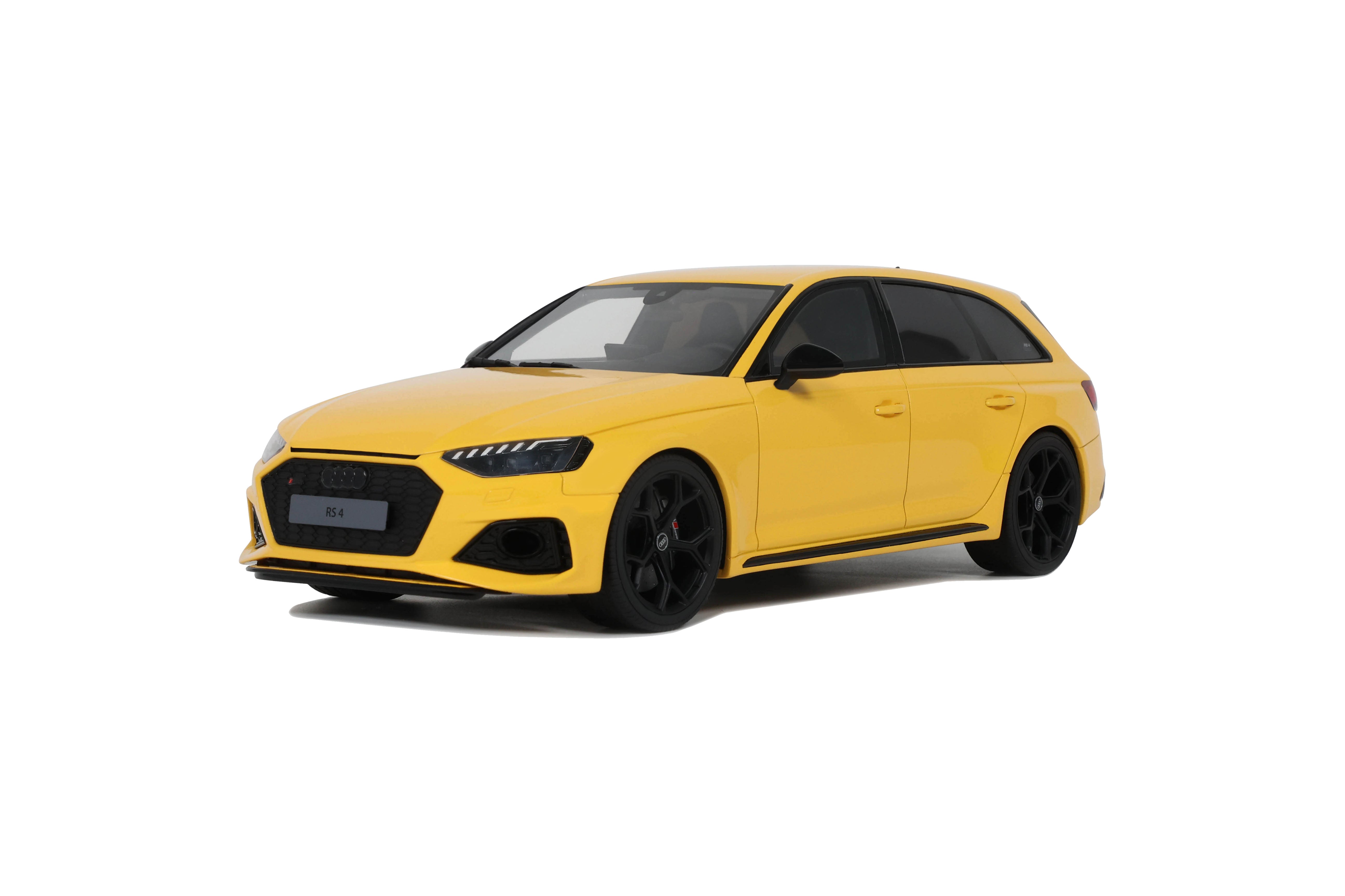 GT Spirit 1:18 Scale Resin Model - Audi RS 4 25th Anniversary, Yellow - GT935