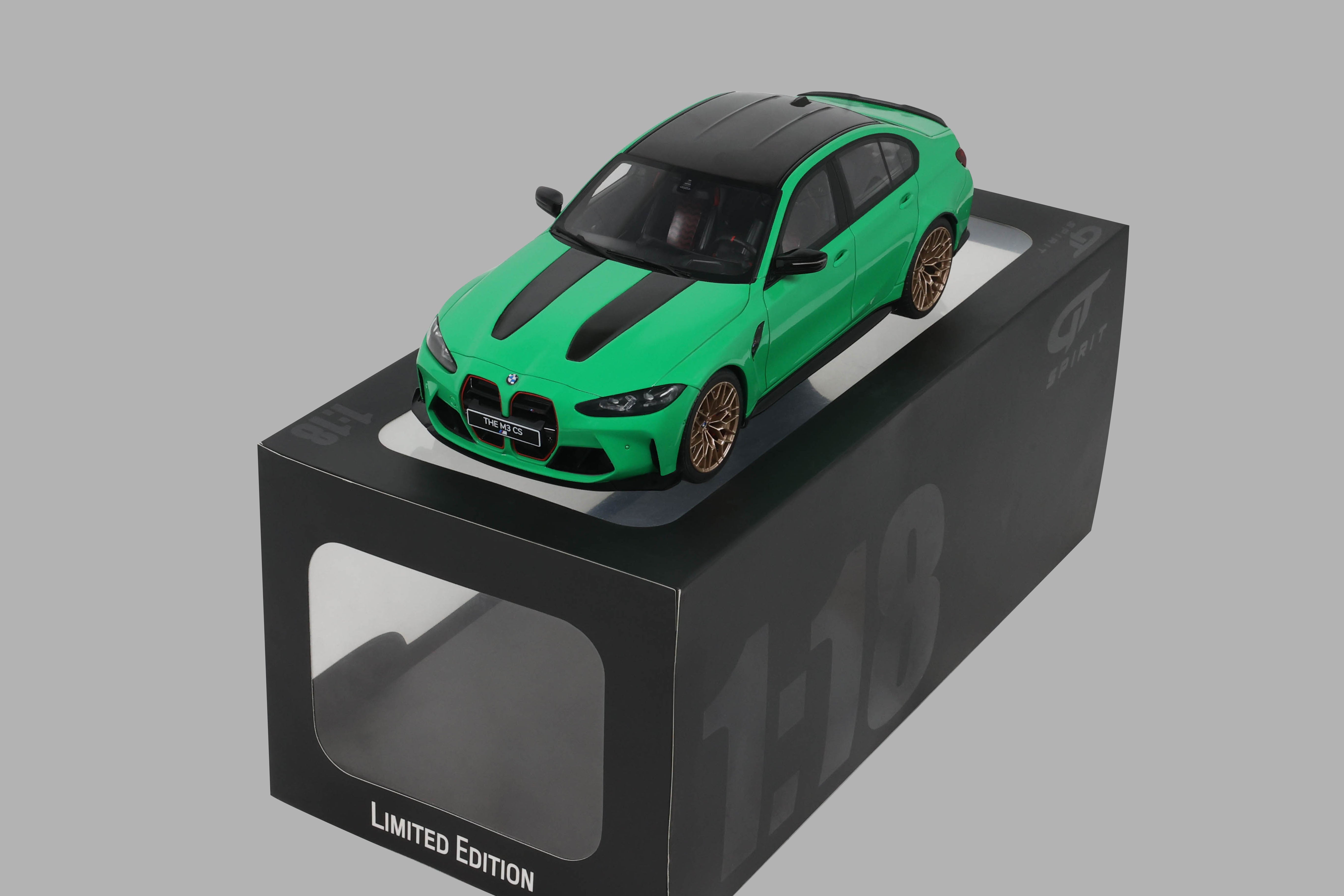 GT Spirit 1:18 Scale Resin, 2023 BMW M3 CS, SIGNAL GREEN - GT976