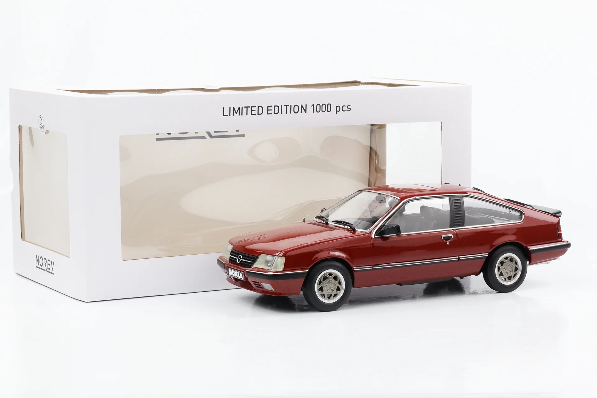 Norev 1:18 Scale Diecast - 1983 Opel Monza 3.0E - Red - 183641