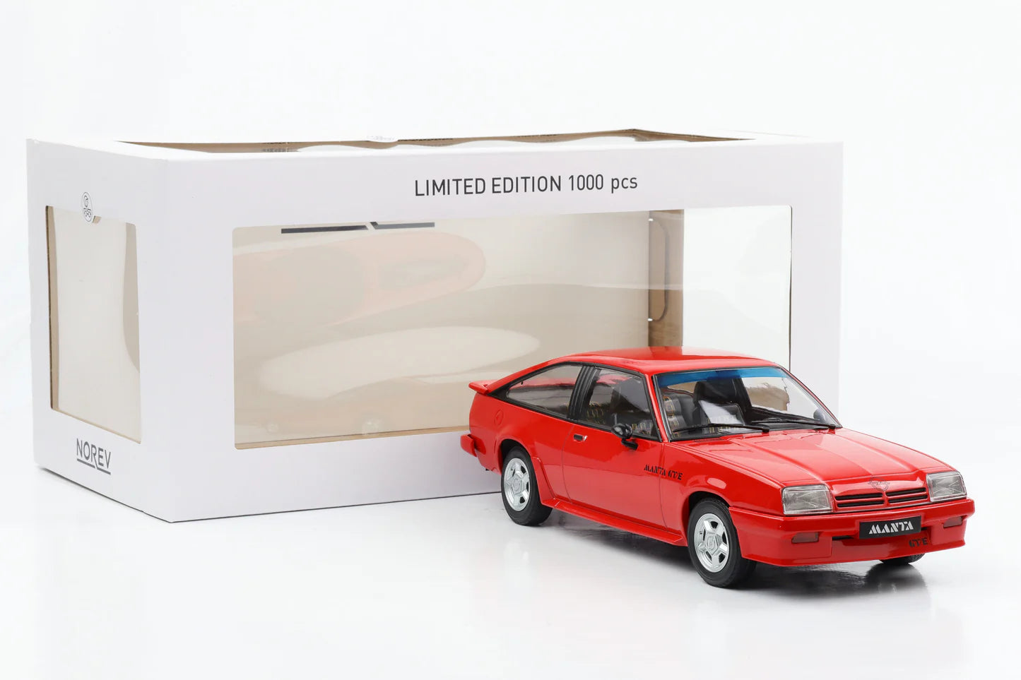 Norev 1:18 Scale Diecast - 1984 Opel Manta GTE Coupe - Red - 183315