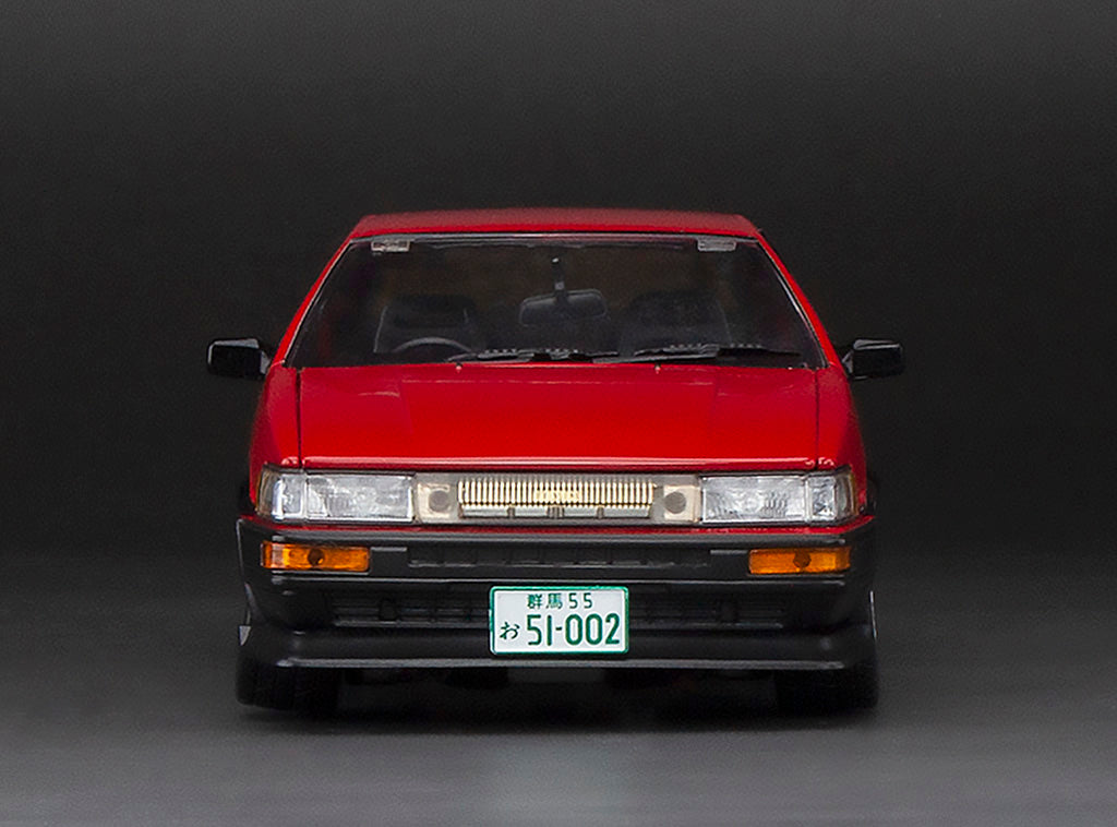 Sunstar 1:24 Scale Diecast 51002, 1985 Toyota Corolla Levin (AE86) – Red/Black