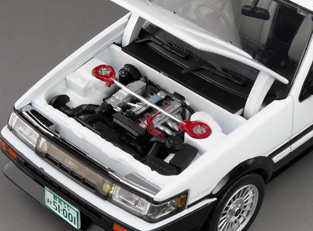 Sunstar 1:24 Scale Diecast 51001 1985 Toyota Corolla Levin (AE86) – White/Black