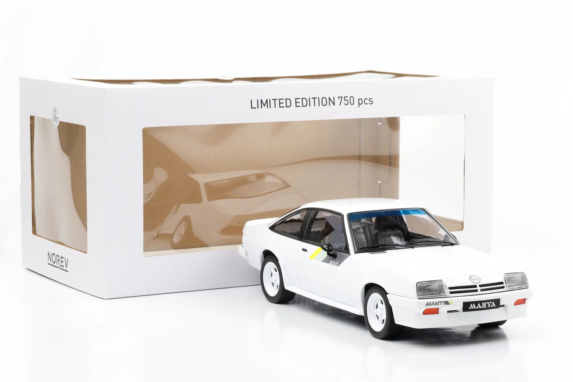Norev 1:18 Scale Diecast - 1982 Opel Manta B400 - White - 183302