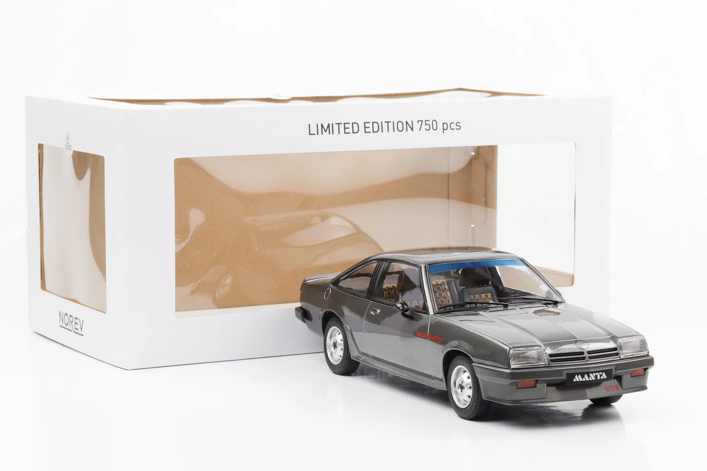 Norev 1:18 Scale Diecast - 1982 Opel Manta B GT/E - Grey - 183303