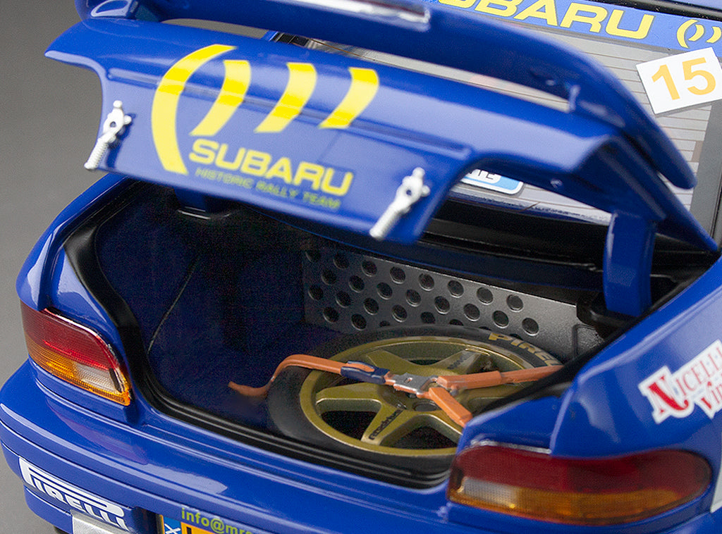 Sunstar 1:18 Subaru Impreza 555 – #15 Alister McRae/Stuart Loudon – Logiman Mythical Cars Rally 2023 - 5529