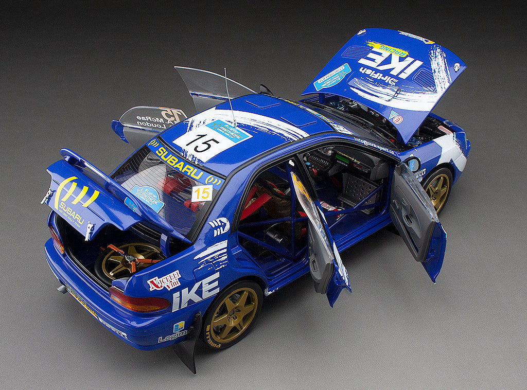 Sunstar 1:18 Subaru Impreza 555 – #15 Alister McRae/Stuart Loudon – Logiman Mythical Cars Rally 2023 - 5529