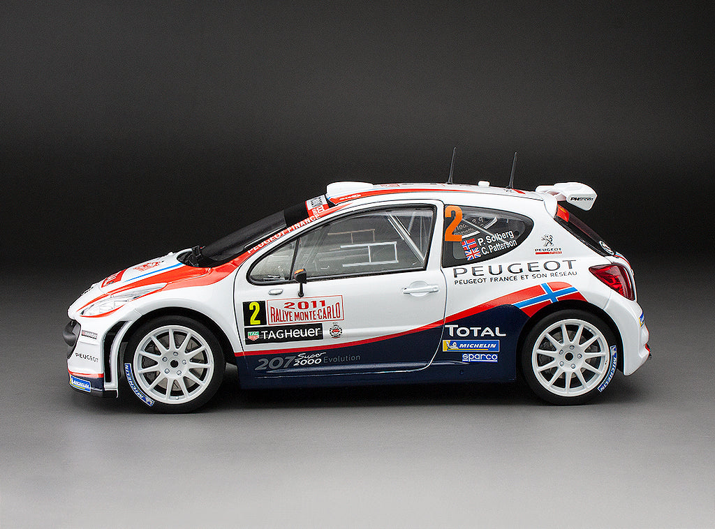 Sunstar 1:18 Peugeot 207 S2000 - #2 P.Solsberg/C.Patterson - Rallye Automobile Monte- Carlo 2011 (limited edition 1999pcs) - 5442