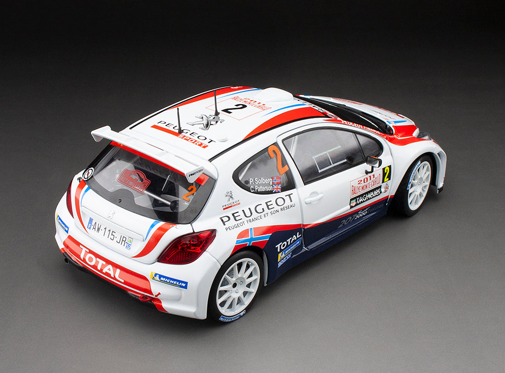 Sunstar 1:18 Peugeot 207 S2000 - #2 P.Solsberg/C.Patterson - Rallye Automobile Monte- Carlo 2011 (limited edition 1999pcs) - 5442